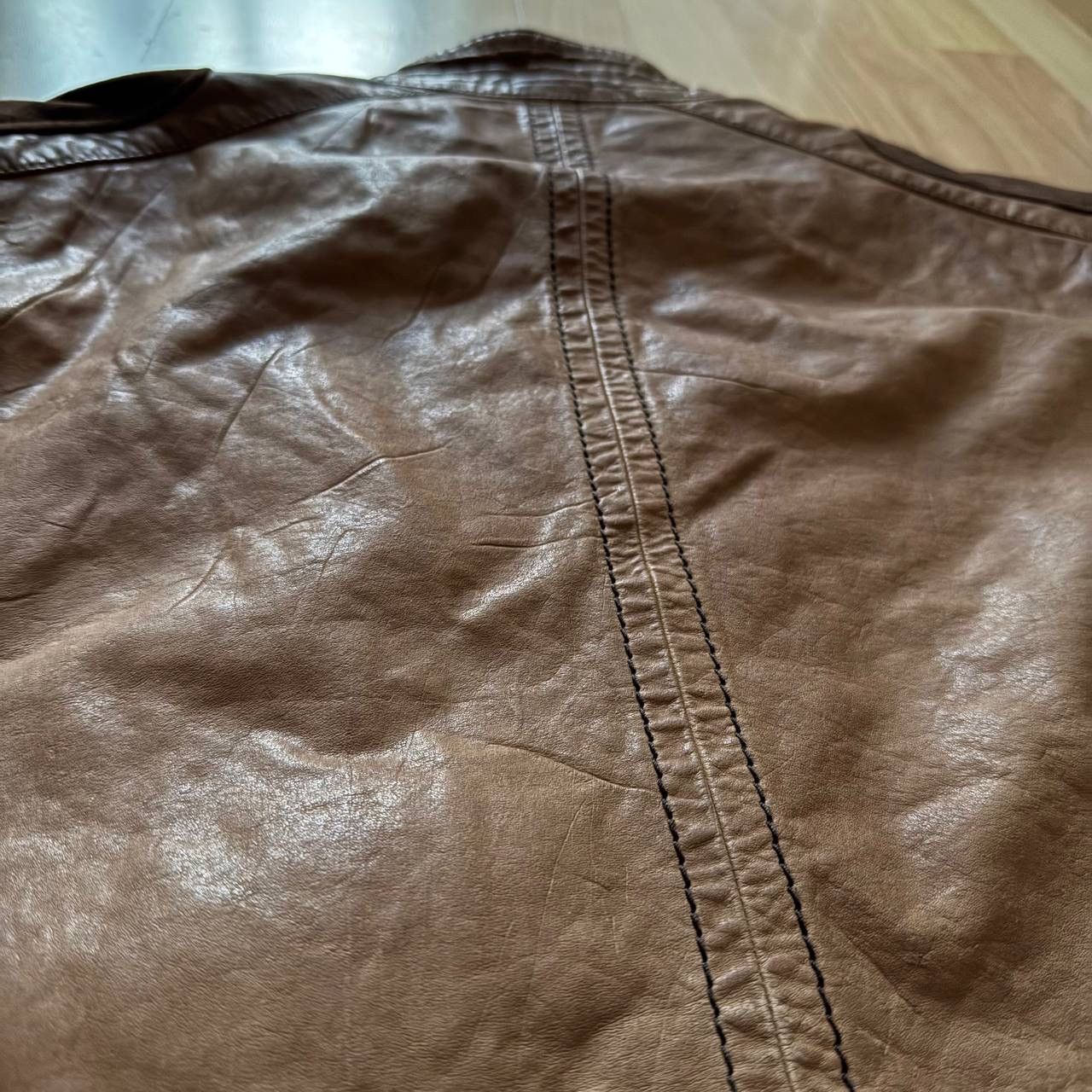 Hugo Boss Hugo Boss Orange Vintage leather jacket Size US L / EU 52-54 / 3 - 11 Thumbnail