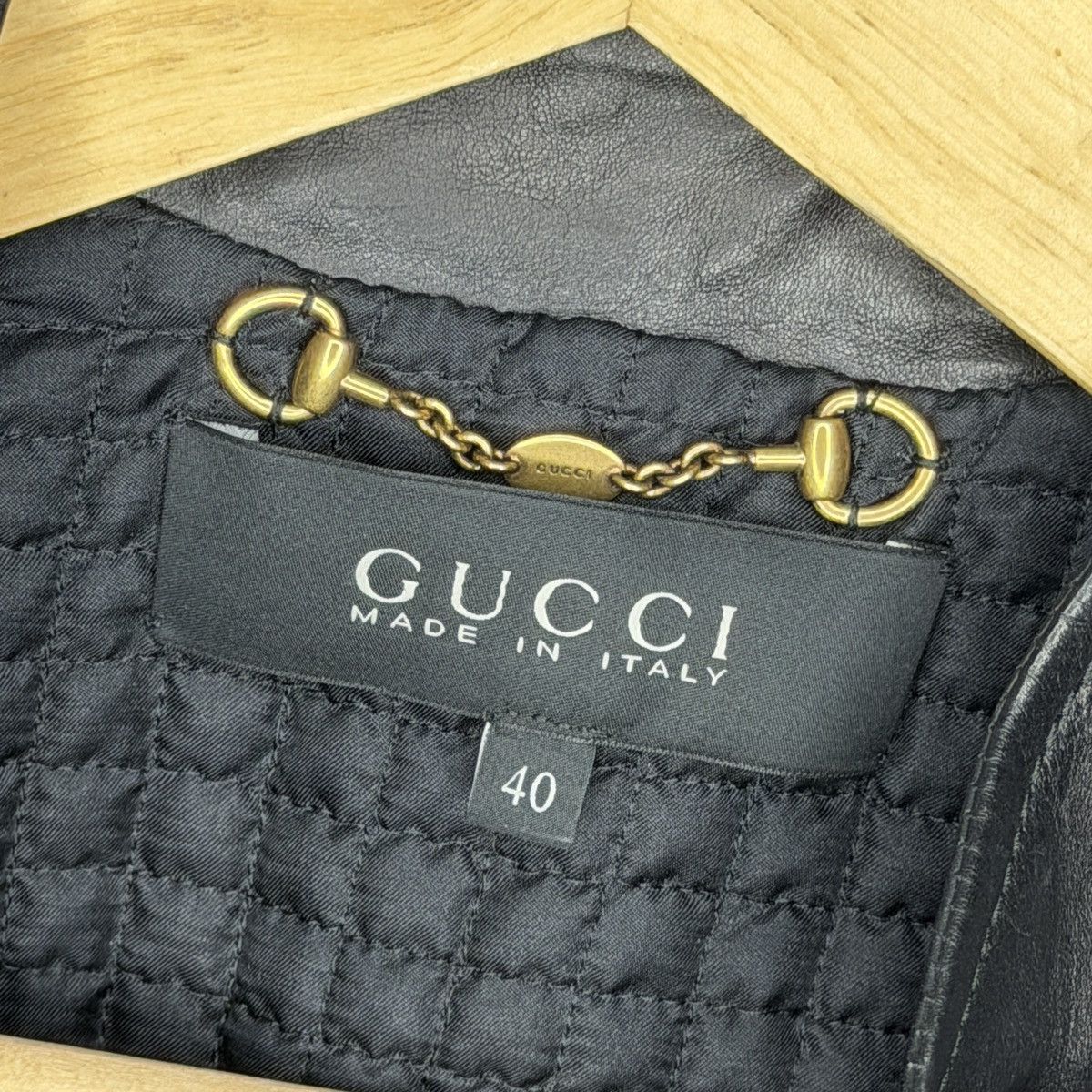 Gucci Gucci Black Leather Jacket Biker by Tom Ford Y2K Size S / US 4 / IT 40 - 5 Thumbnail