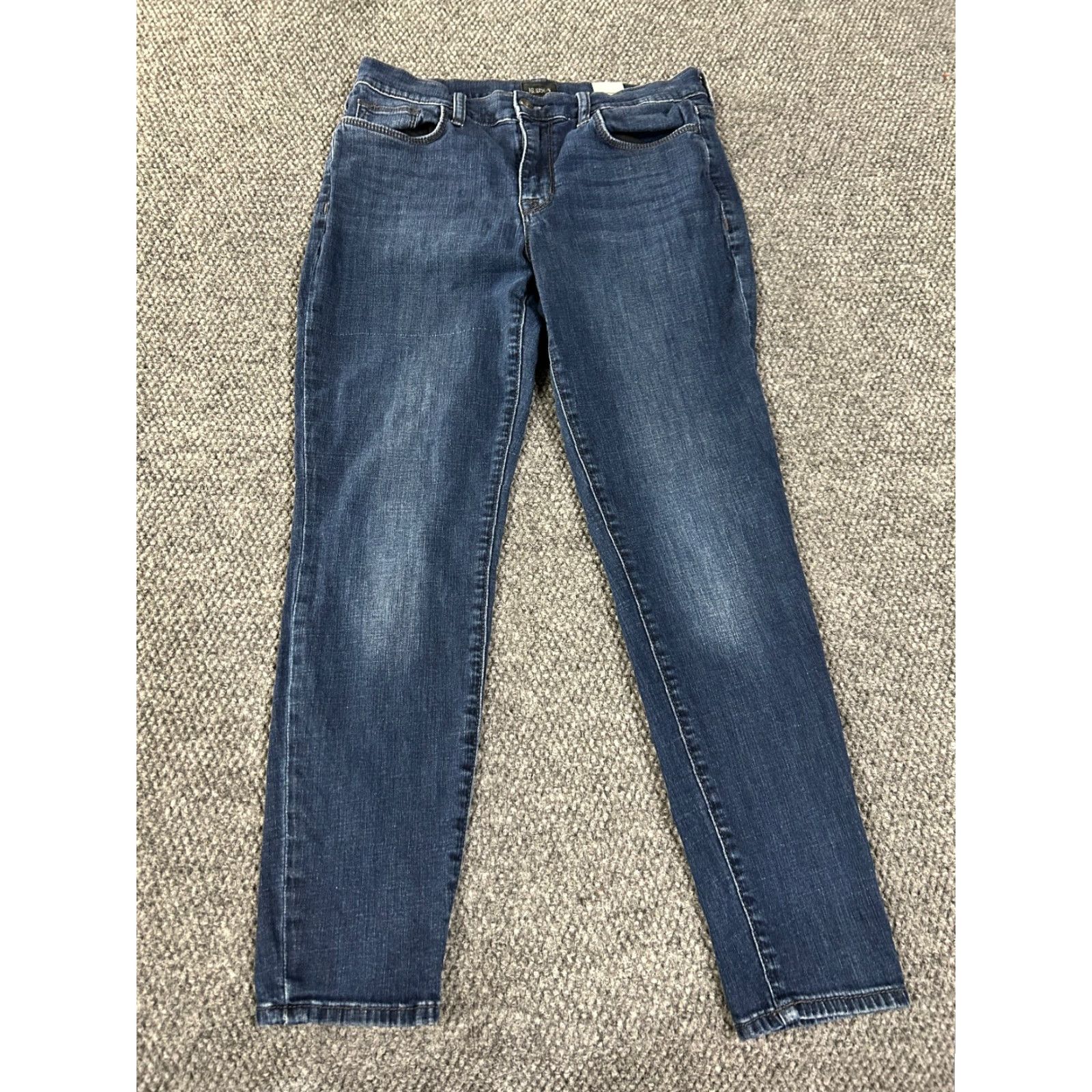 Hudson Hudson Jeans Womens 29 Blue Natalie Midrise Skinny Ankle Stretch Denim Zip 5-Pocket Dark Blue 26in Inseam Regular Fit Size 29" - 2 Thumbnail
