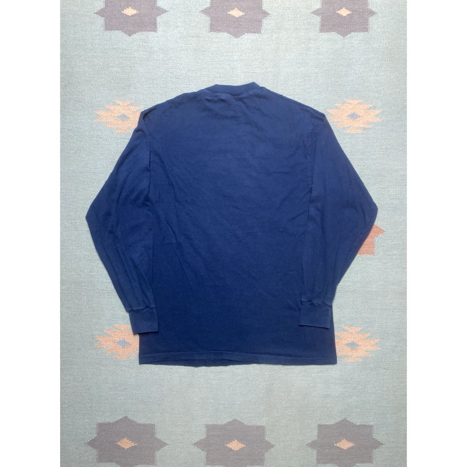 Folk VINTAGE Michigan T-Shirt Long Sleeve Bluesgrass Blissfest 1991 Blue Large Mens Size US L / EU 52-54 / 3 - 7 Thumbnail