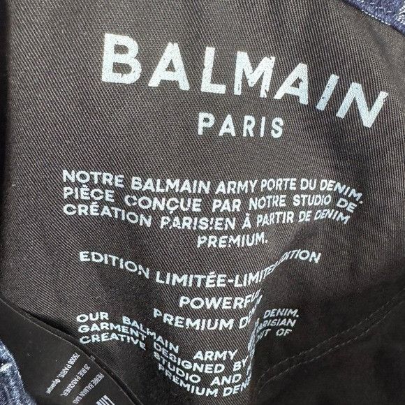 Balmain Balmain Monogram Jacquard Denim Jeans Blue Men’s Size 32 Size US 32 / EU 48 - 6 Thumbnail