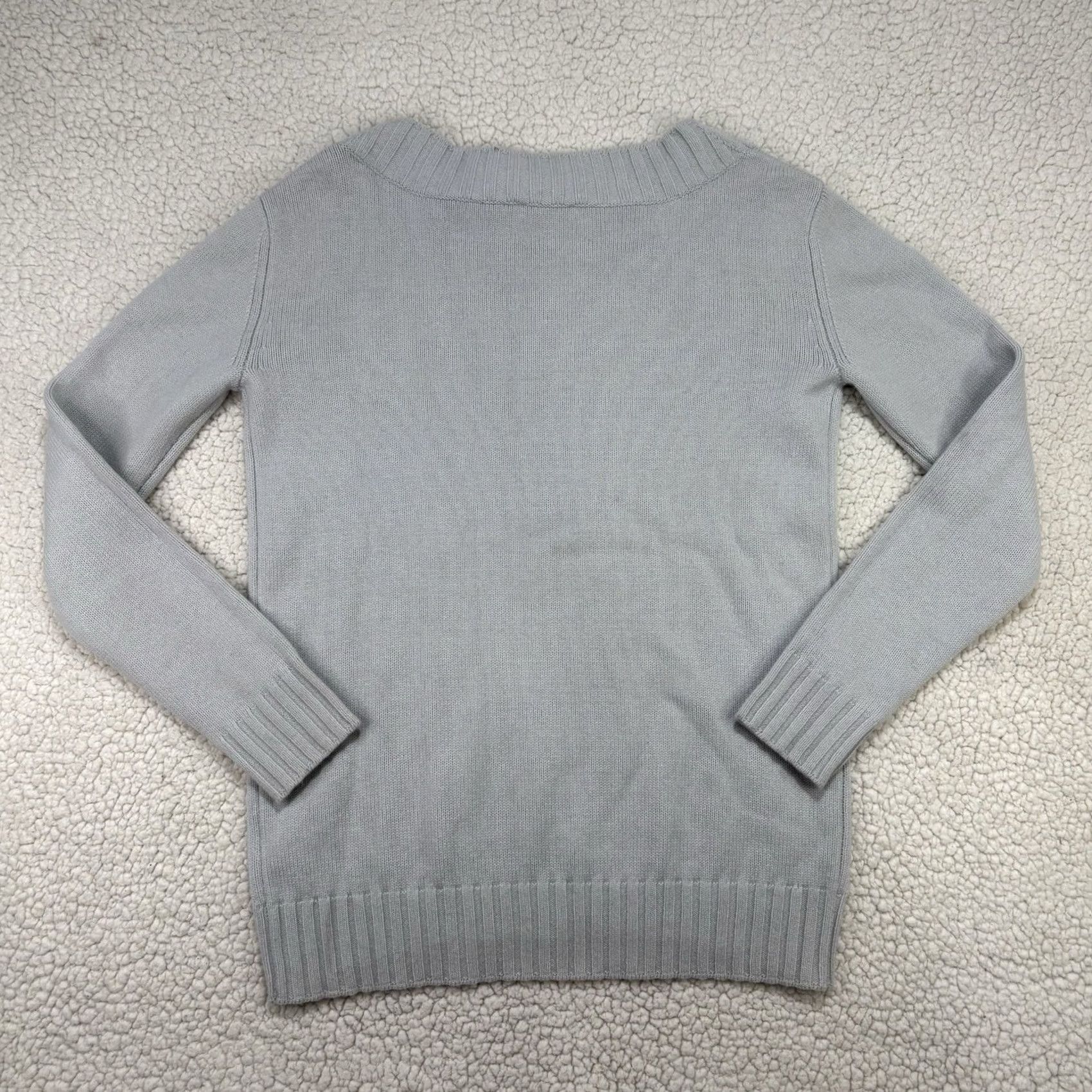 Vince Vince Womens XS Sweater Pullover Boat Neck Long Sleeve Cashmere Wool Light Blue Seafoam Size XS / US 0-2 / IT 36-38 - 5 Thumbnail