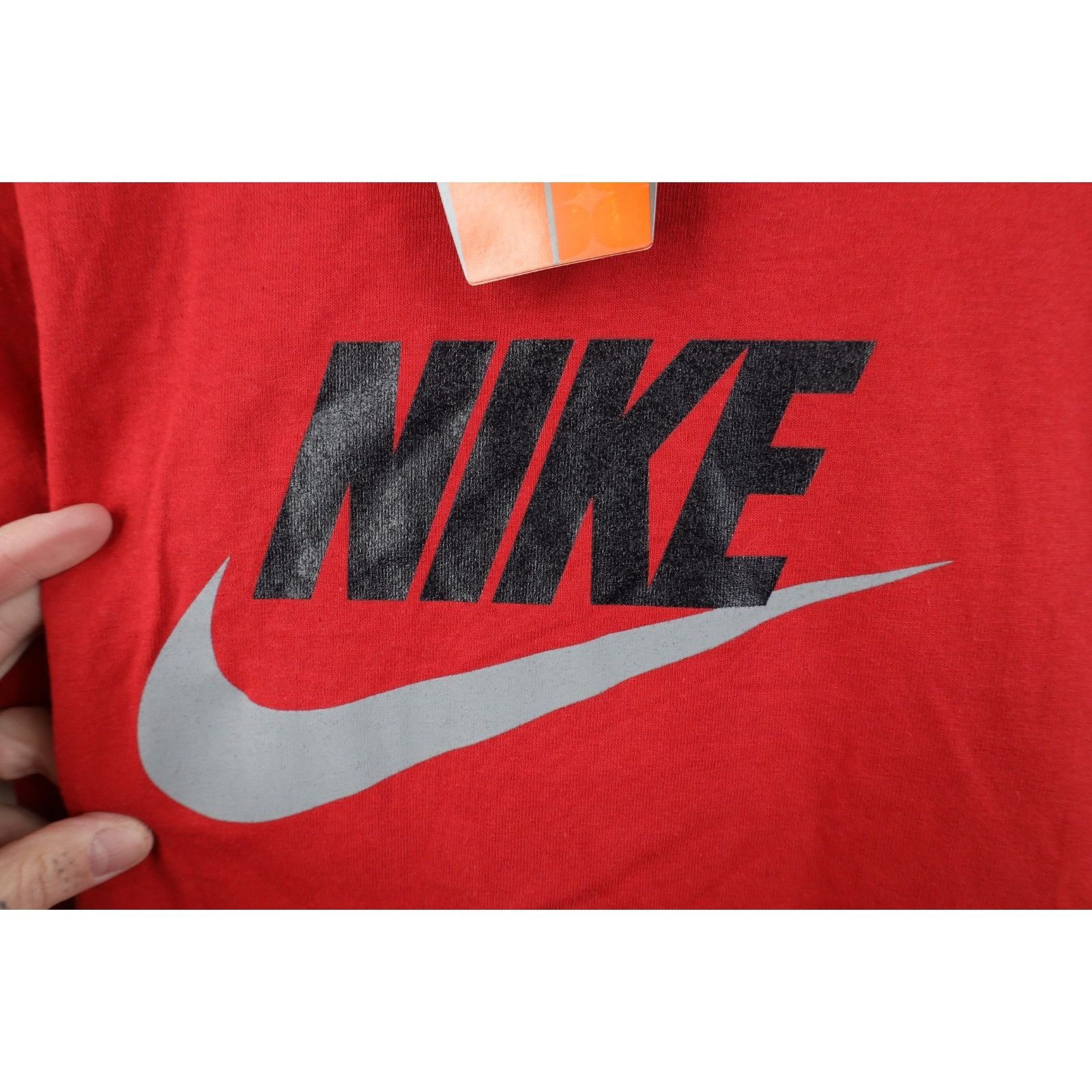 Nike NOS Vintage 90s Y2K Nike Travis Scott Big Swoosh T-Shirt Size US S / EU 44-46 / 1 - 4 Thumbnail