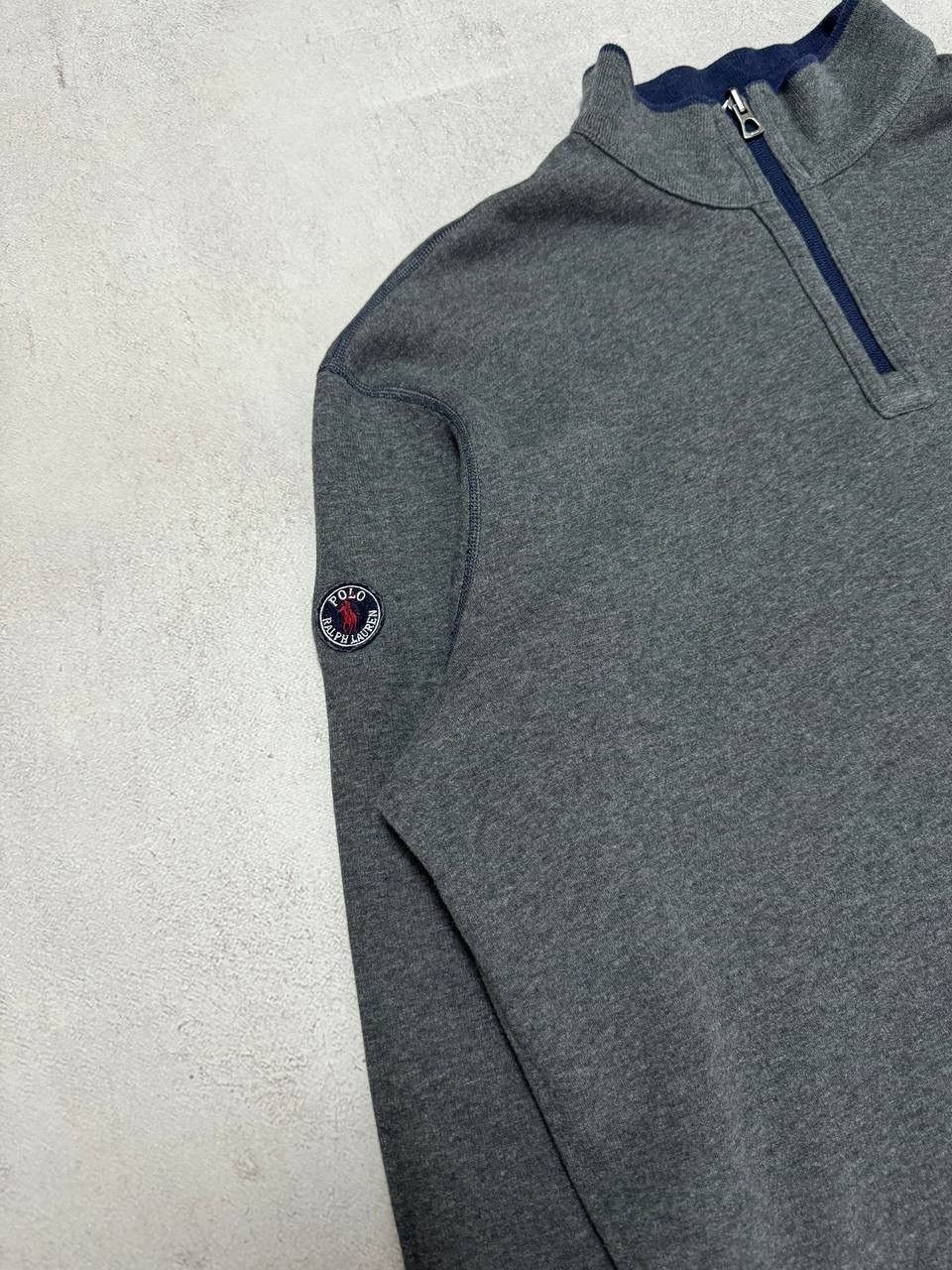 Polo Ralph Lauren × Vintage Vintage Polo Ralph Lauren Sweatshirt Zip 1/4 Double-Sided Size US L / EU 52-54 / 3 - 10 Thumbnail