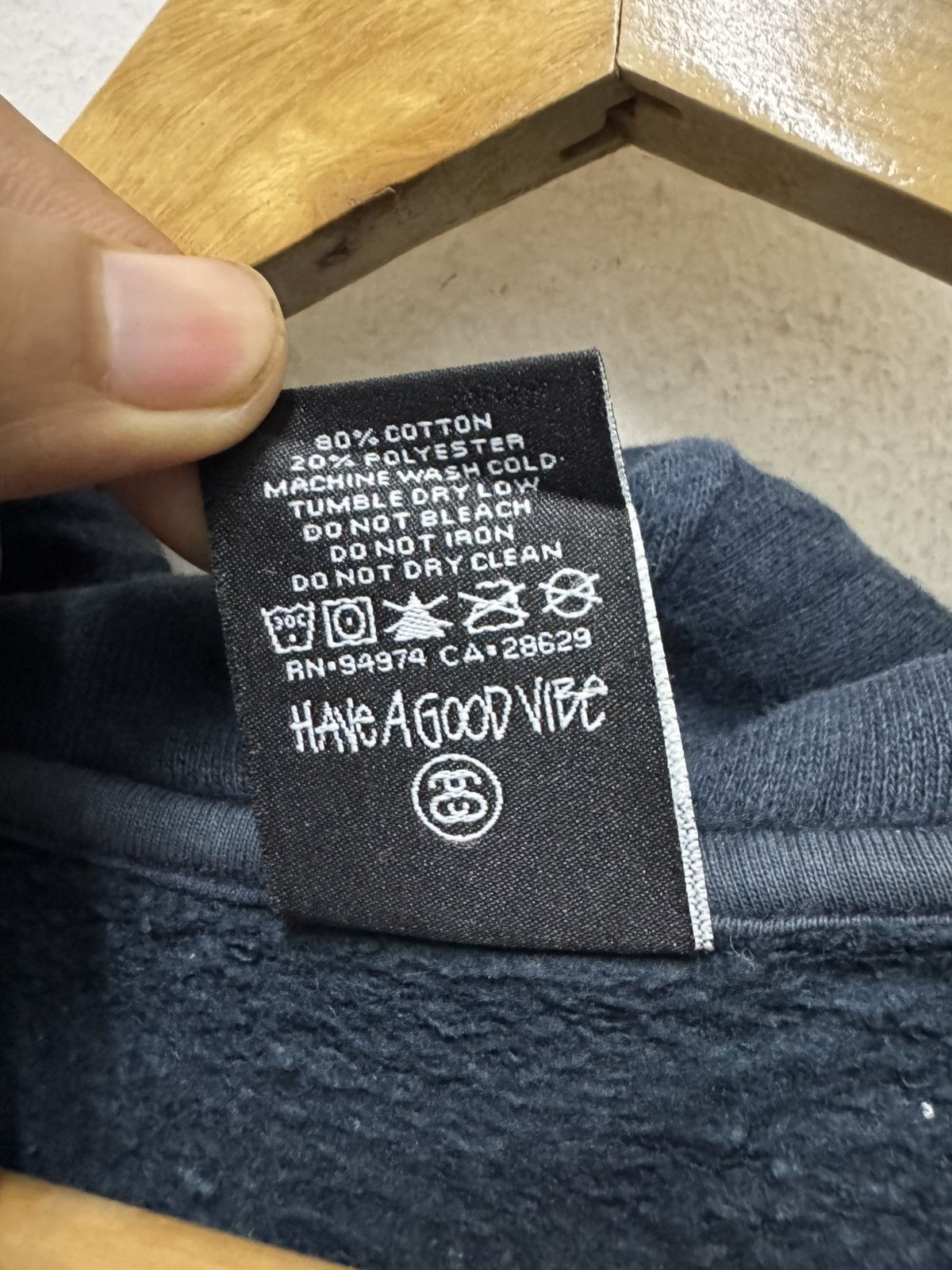 Stussy Stussy MADE IN USA hoodie pullover Size US L / EU 52-54 / 3 - 7 Thumbnail