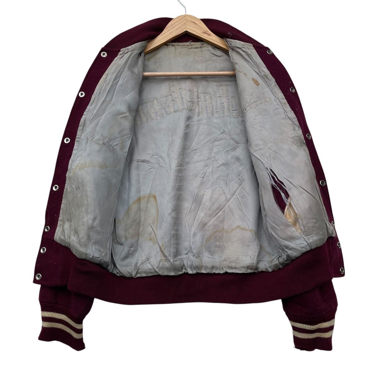 Vintage 💥Vintage Varsity Wool Jacket Made In Usa Size US S / EU 44-46 / 1 - 3 Thumbnail