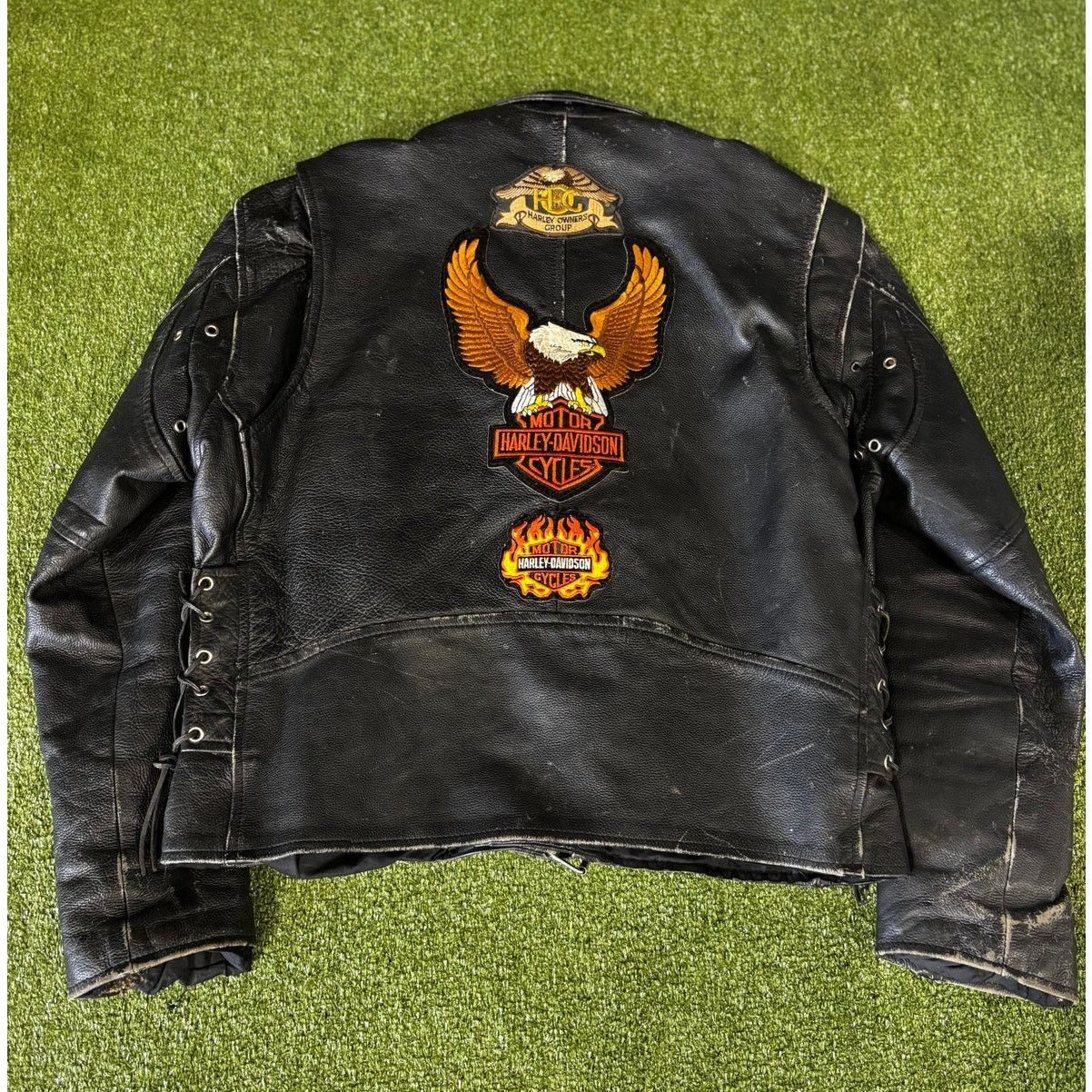 Harley Davidson Crazy vintage 70s-80s Harley Davidson leather jacket Size US XL / EU 56 / 4 - 1 Thumbnail