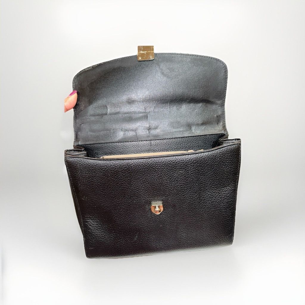Burberry Burberry Leather Satchel Bag With Nova Check Lining Size ONE SIZE - 8 Thumbnail
