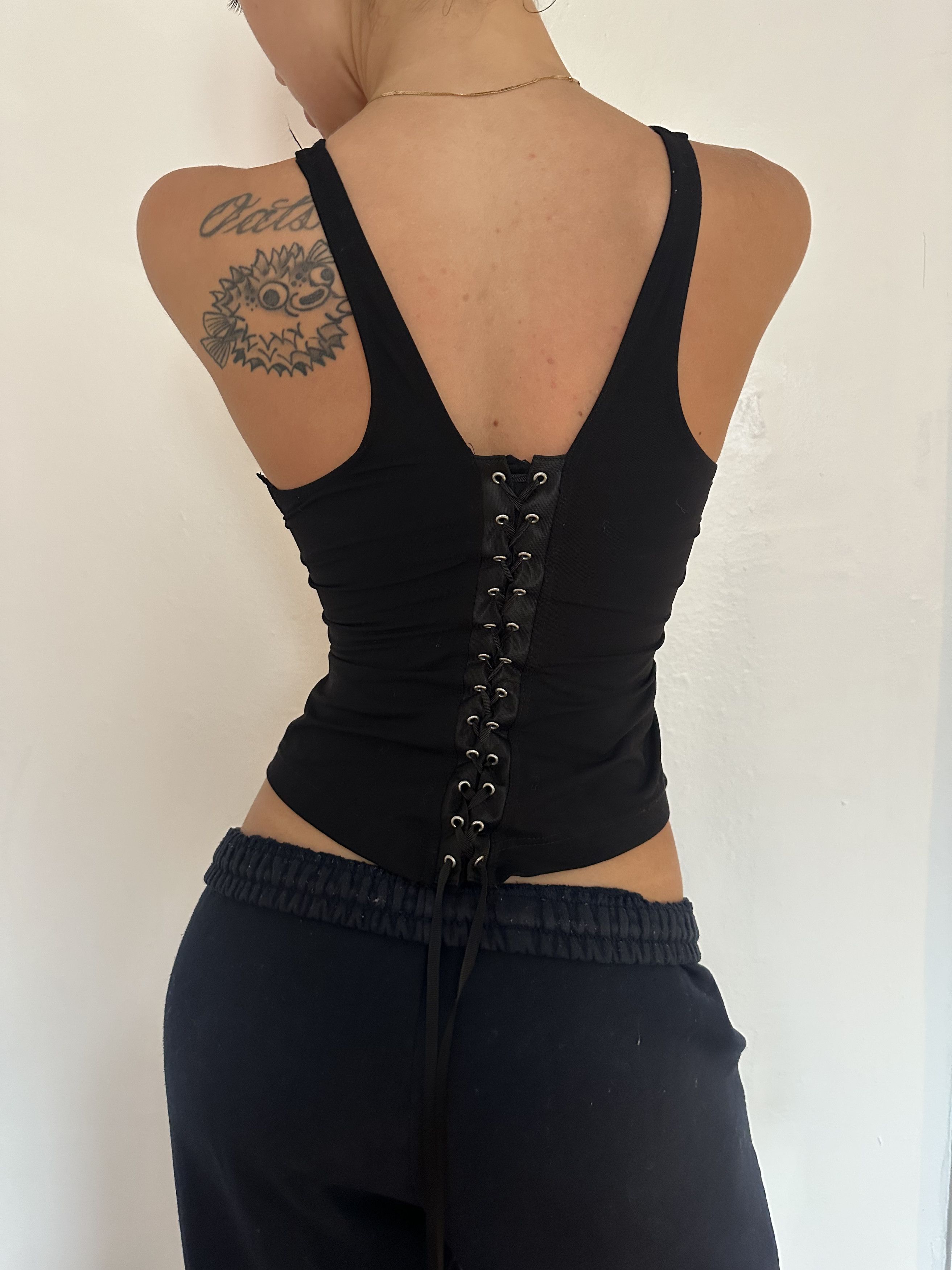 FUZZI Ant-Flirt Vintage French Brand Tank Top Size XS / US 0-2 / IT 36-38 - 3 Thumbnail
