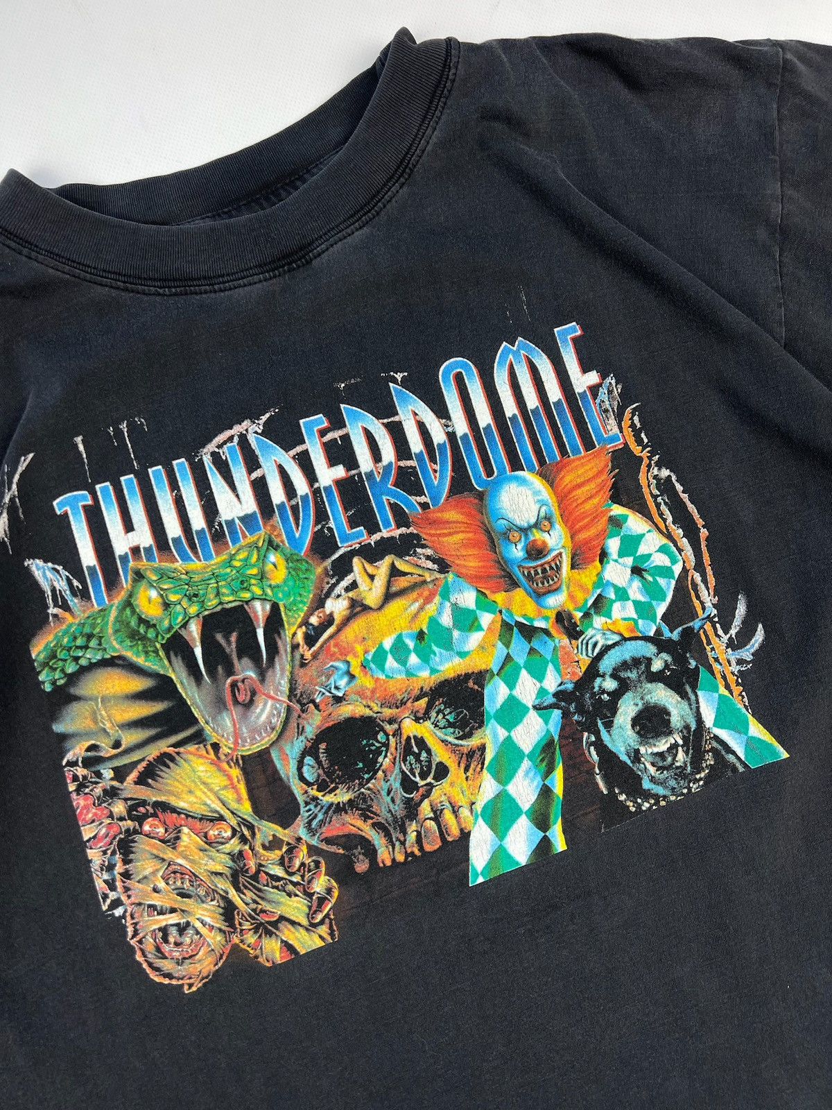 image of Band Tees Vintage Air Tees Thunderdome T Shirt 90's in Black, Men's (Size XL)