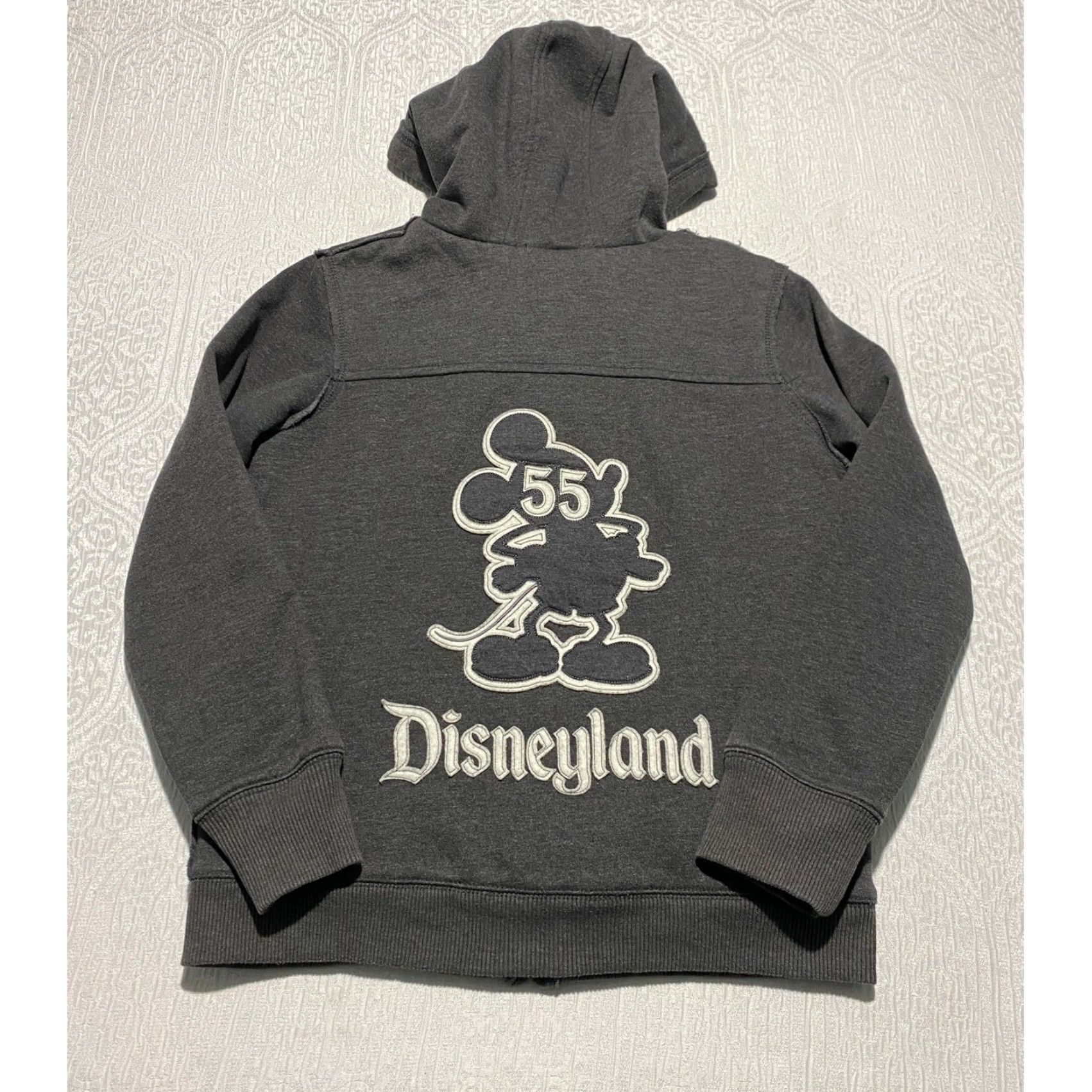 Disney Disney Parks Disneyland 55 Mickey Mouse Sherpa Lined Zip Hoodie Gray Womens M Size M / US 6-8 / IT 42-44 - 2 Thumbnail