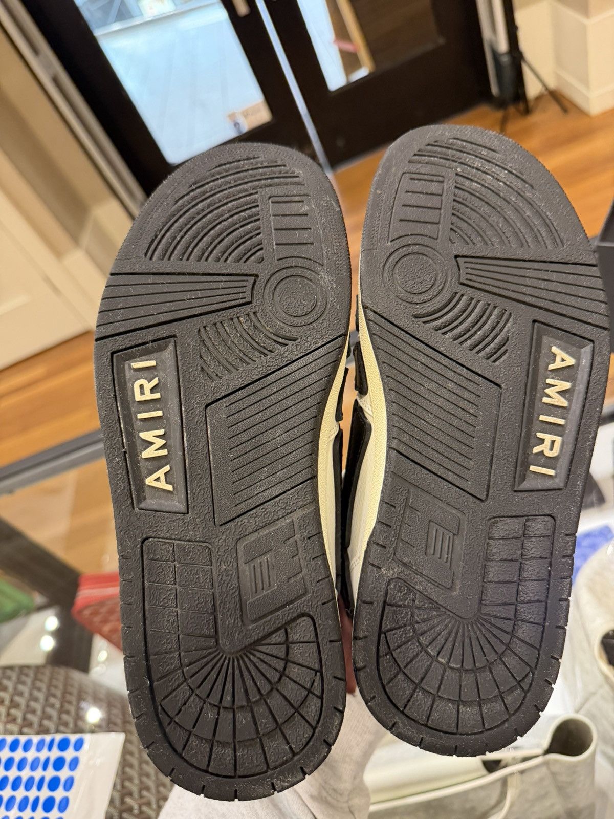Amiri Amiri Skel Top High Sneakers - White Black Size US 10 / EU 43 - 7 Thumbnail