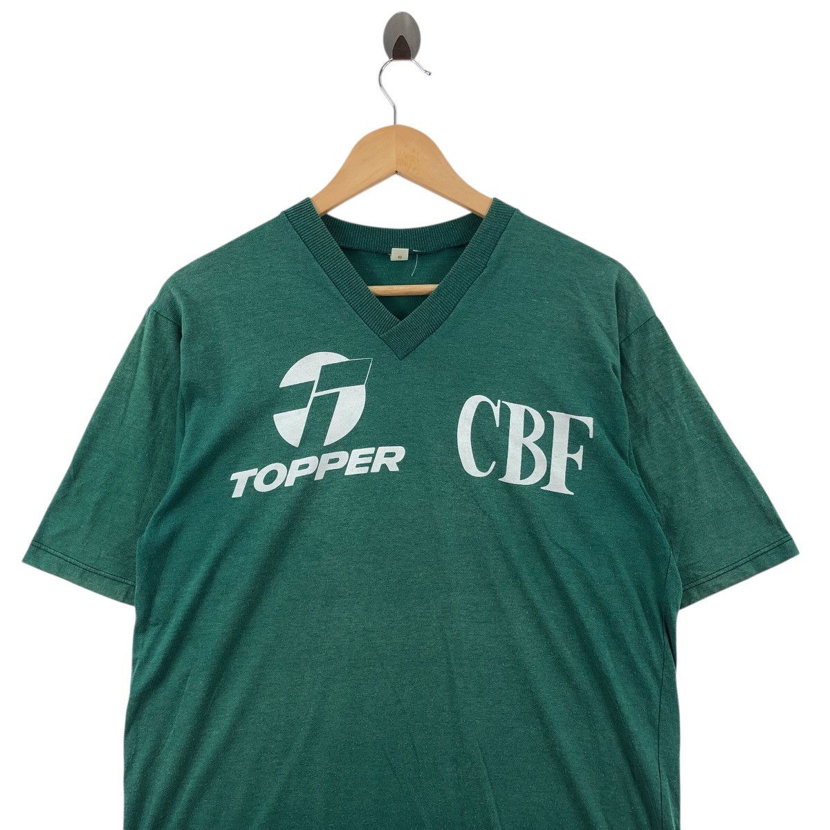 Topperz Vintage 70s CBF BRASIL TOPPER Brazil Samba Football T-Shirt Size US M / EU 48-50 / 2 - 2 Thumbnail