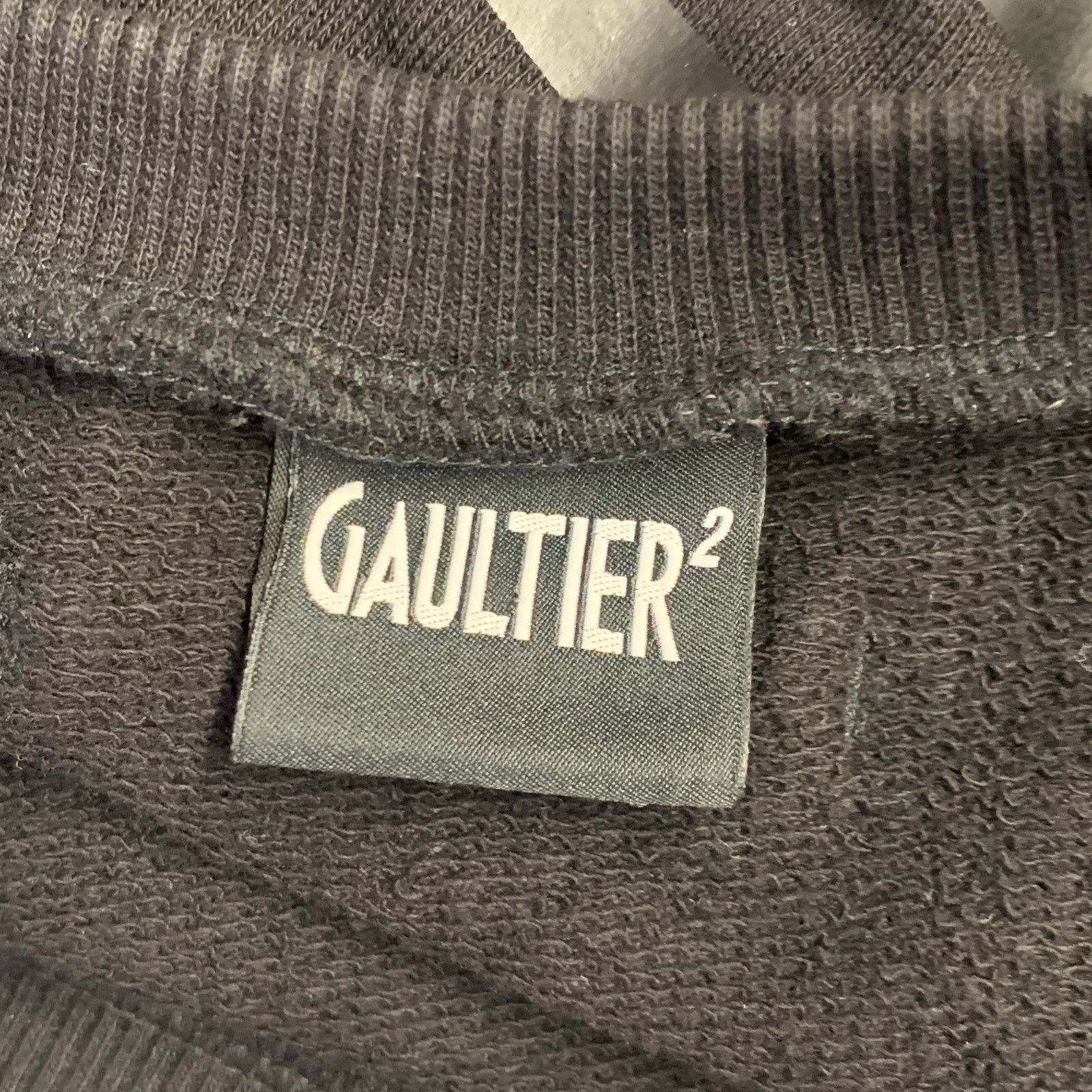 Jean Paul Gaultier JEAN PAUL GAULTIER Black Stripe Cotton Crew-Neck Pullover Size US M / EU 48-50 / 2 - 5 Thumbnail
