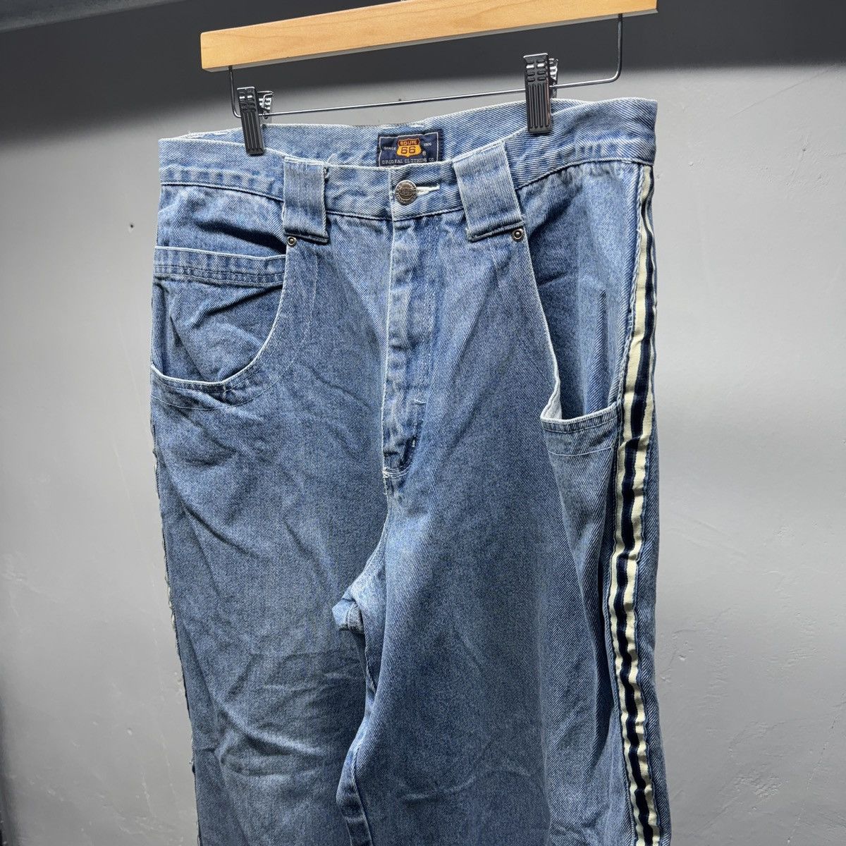 Vintage 90s Y2K Baggy Wide Leg Denim Jeans Jnco Skater ERD Grunge Size US 34 / EU 50 - 6 Thumbnail