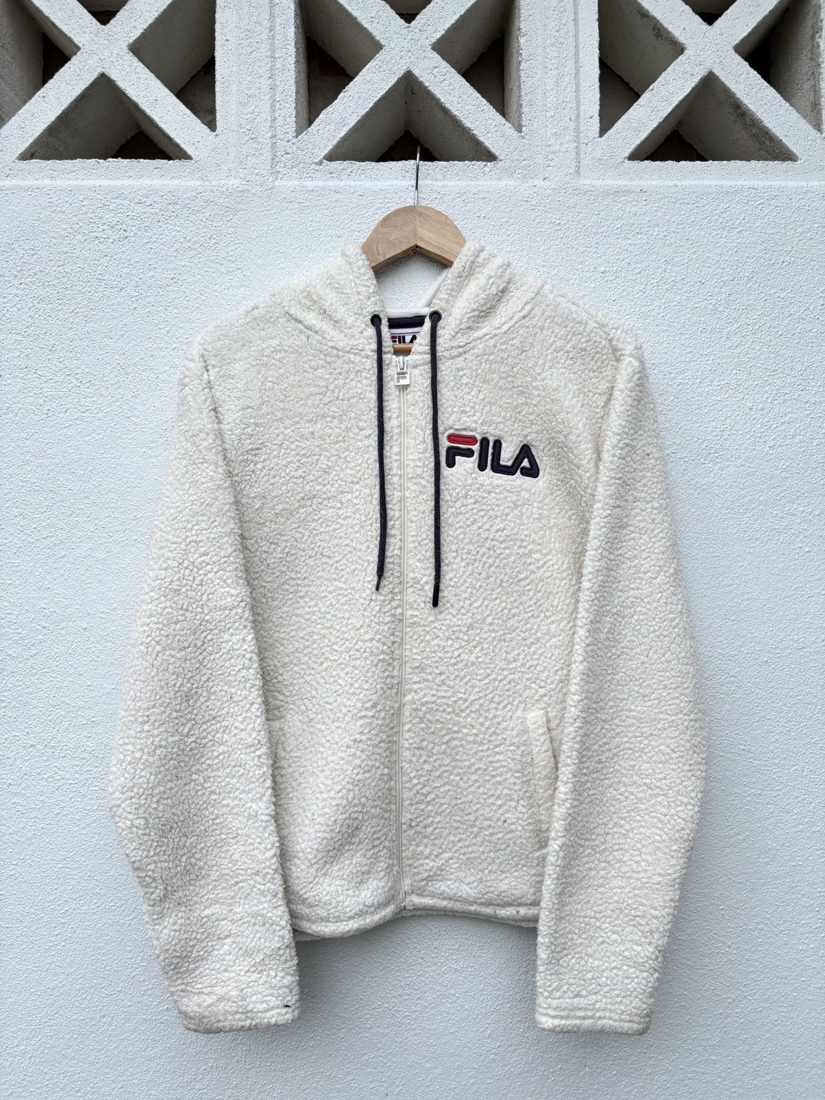 Fila Vintage Sportswear Fila Fleece Jacket Sherpa Lining Size US L / EU 52-54 / 3 - 1 Thumbnail