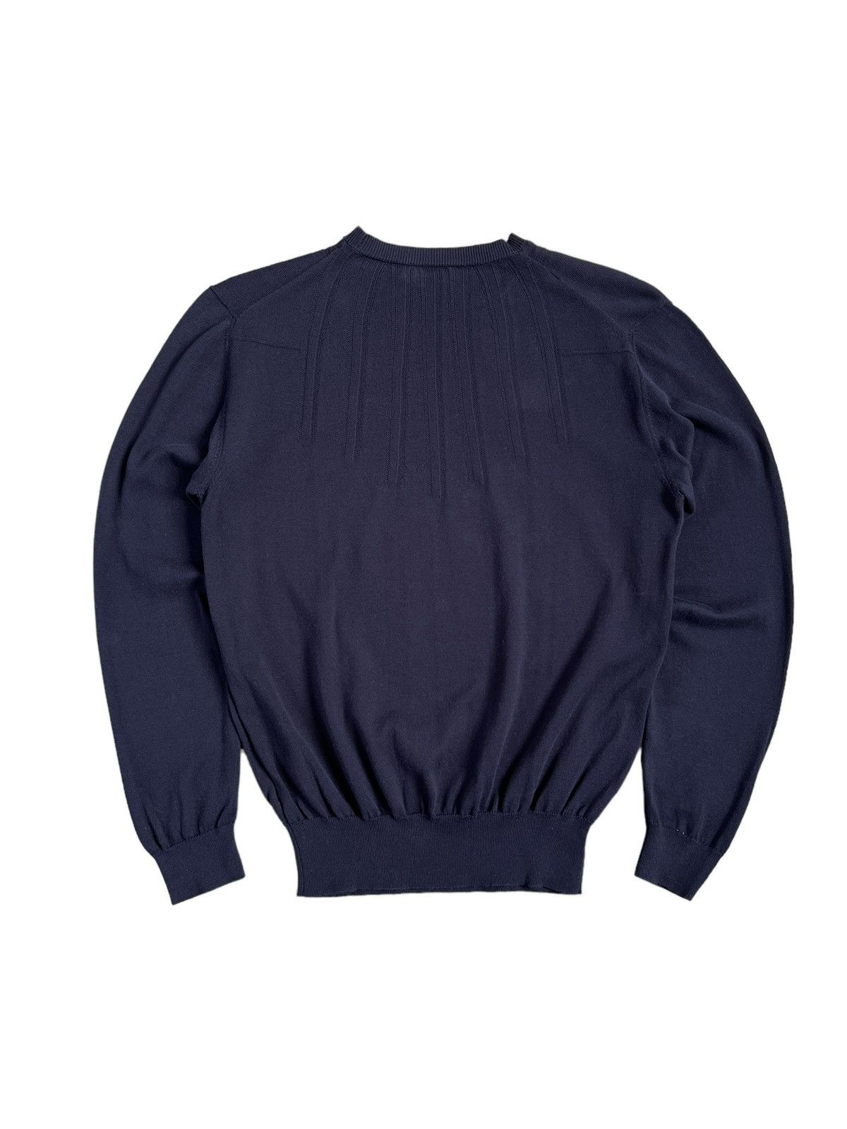 Dior × Hedi Slimane Dior Navy Blue Knitwear Sweater Size US M / EU 48-50 / 2 - 2 Thumbnail