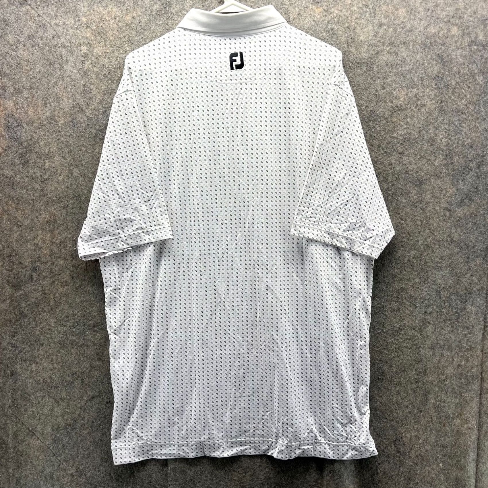 Footjoy VINTAGE FootJoy Polo Shirt Men XL White Polyester Paisley Golf Shirt Ladies? Size US XL / EU 56 / 4 - 2 Thumbnail