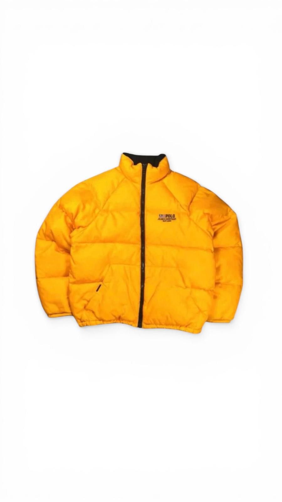 Polo Ralph Lauren Polo Jeans Co Ralph Lauren 90s Yellow Down Puffer Jacket L Size US L / EU 52-54 / 3 - 1 Thumbnail