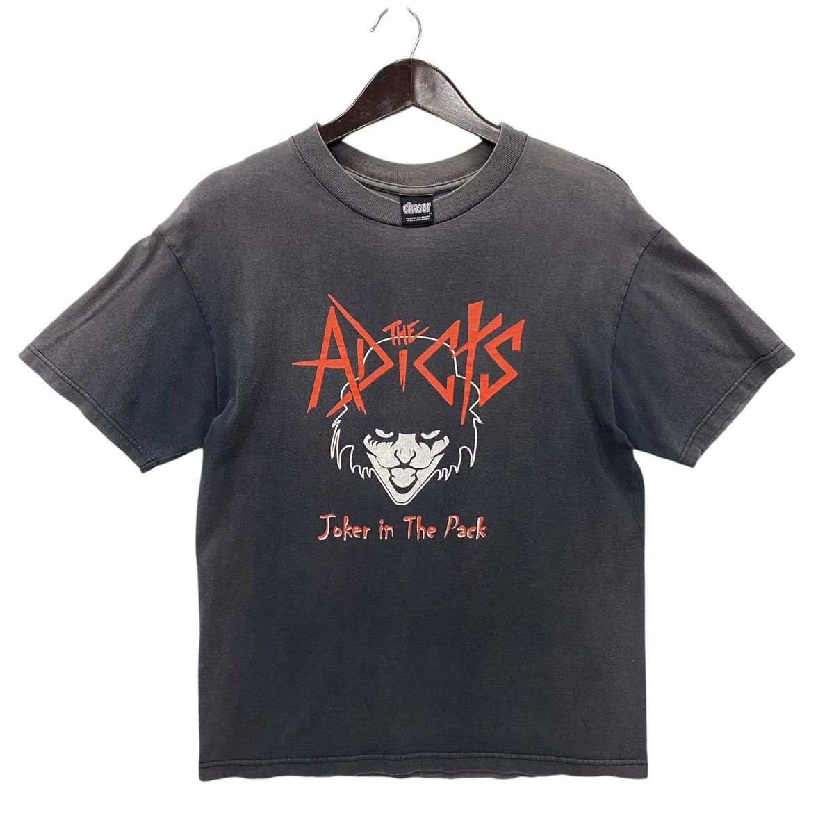 Band Tees 💥VINTAGE THE ADICTS Punkrock band joker sunfaded tee shirt Size US M / EU 48-50 / 2 - 1 Thumbnail