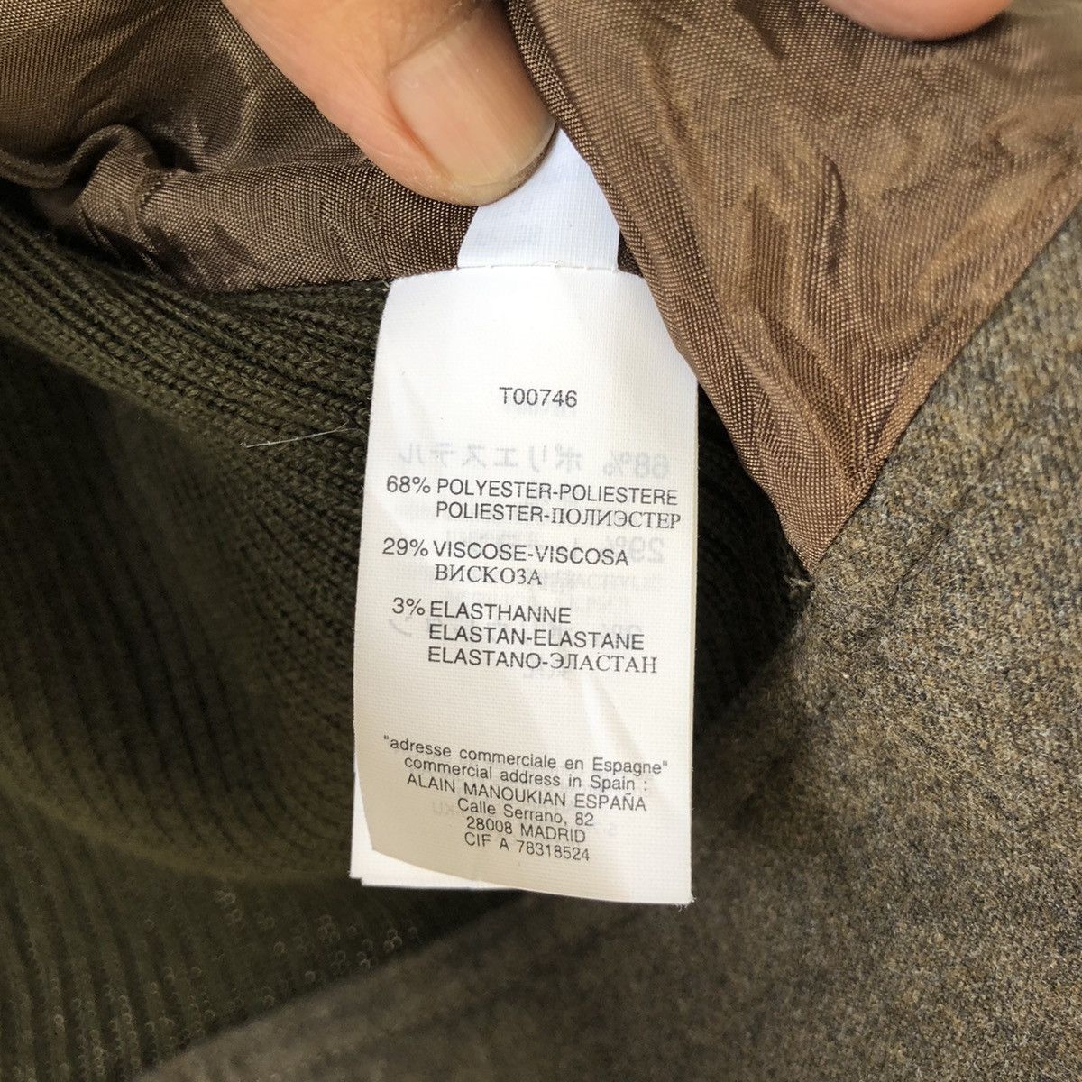 Other ALAIN MANOUKIAN Zip Up Knit Back Vest Size M / US 6-8 / IT 42-44 - 11 Thumbnail