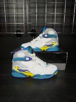 Jordan Brand Air Jordan 8 Retro "White Aqua" (2019) (WMNS) - Size 7.5 Size US 7.5 / IT 37.5 - 1 Thumbnail