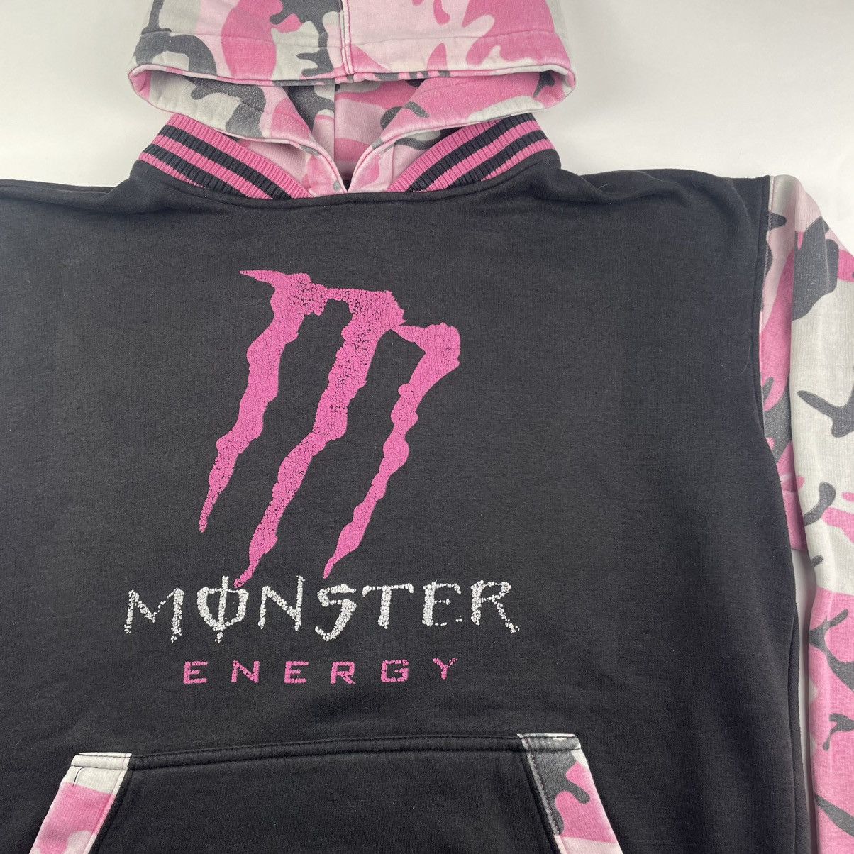 Other VTG Y2K Pink Camo Monster Energy Drink Hoodie XL Fox Racing Size US XL / EU 56 / 4 - 3 Thumbnail