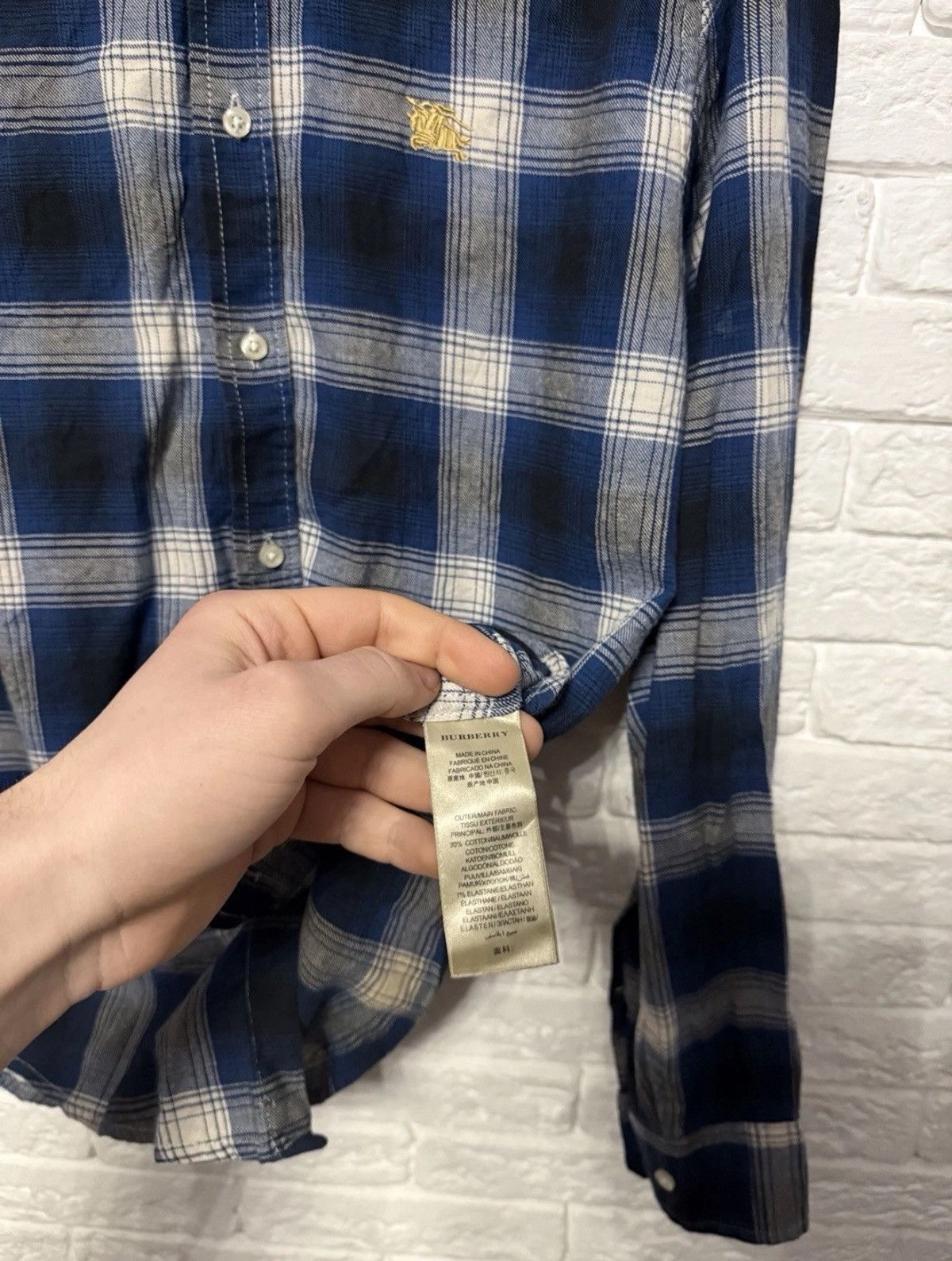 Burberry Burberry Blue Nova Check Flannel Shirt Sz S Size US S / EU 44-46 / 1 - 6 Thumbnail