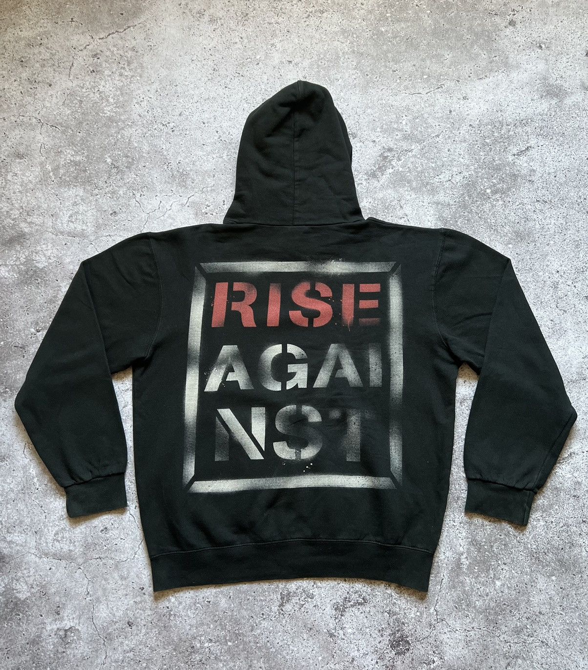 Band Tees × Vintage Rise Against Faded Hoodie Punk Rock Band Size US M / EU 48-50 / 2 - 11 Thumbnail