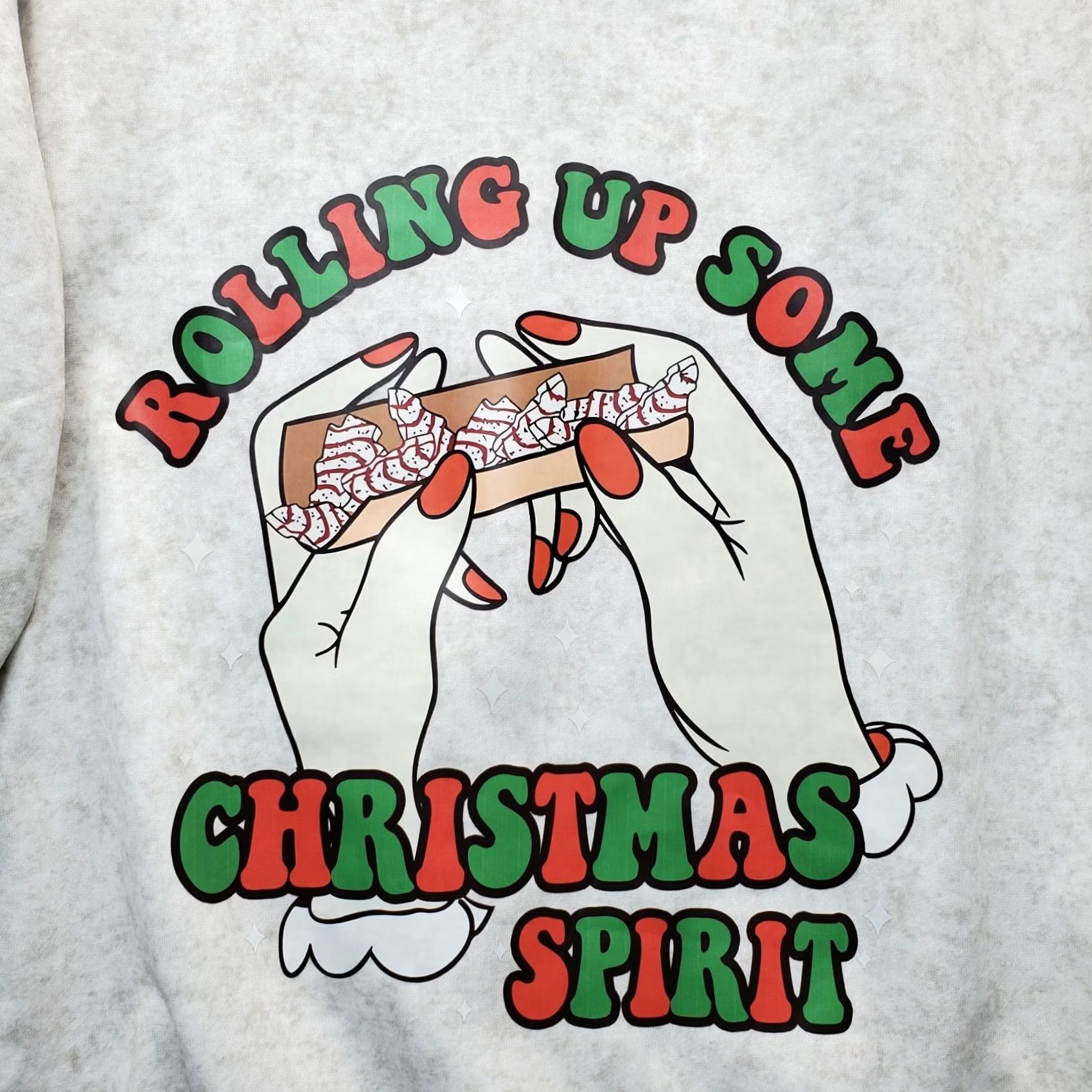 ESPIRIT Unisex Hoodie Small Multicolor Rolling Up Some Christmas Spirit Long Sleeve Pullover Size S Mens Size US S / EU 44-46 / 1 - 3 Thumbnail