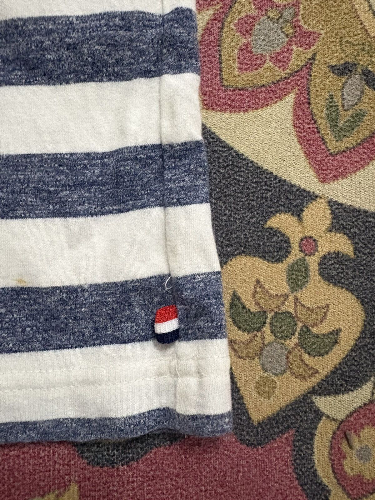 Beams Plus × Japanese Brand × Vintage Japanese Brand BEAMS HEART Striped Vneck T-Shirt Size US M / EU 48-50 / 2 - 4 Thumbnail