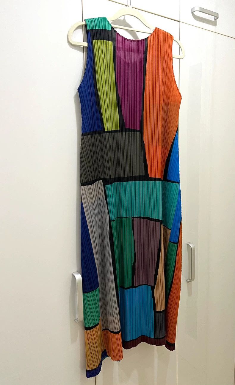 Issey Miyake Issey Miyake Color block dress Size M / US 6-8 / IT 42-44 - 2 Thumbnail