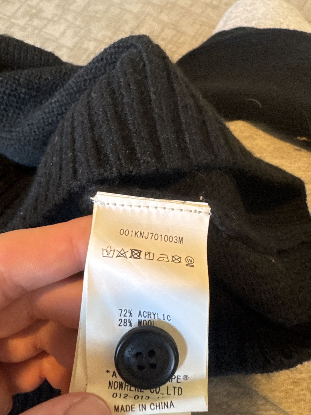 Bape Black Button up Bape sweater Size US XL / EU 56 / 4 - 5 Thumbnail