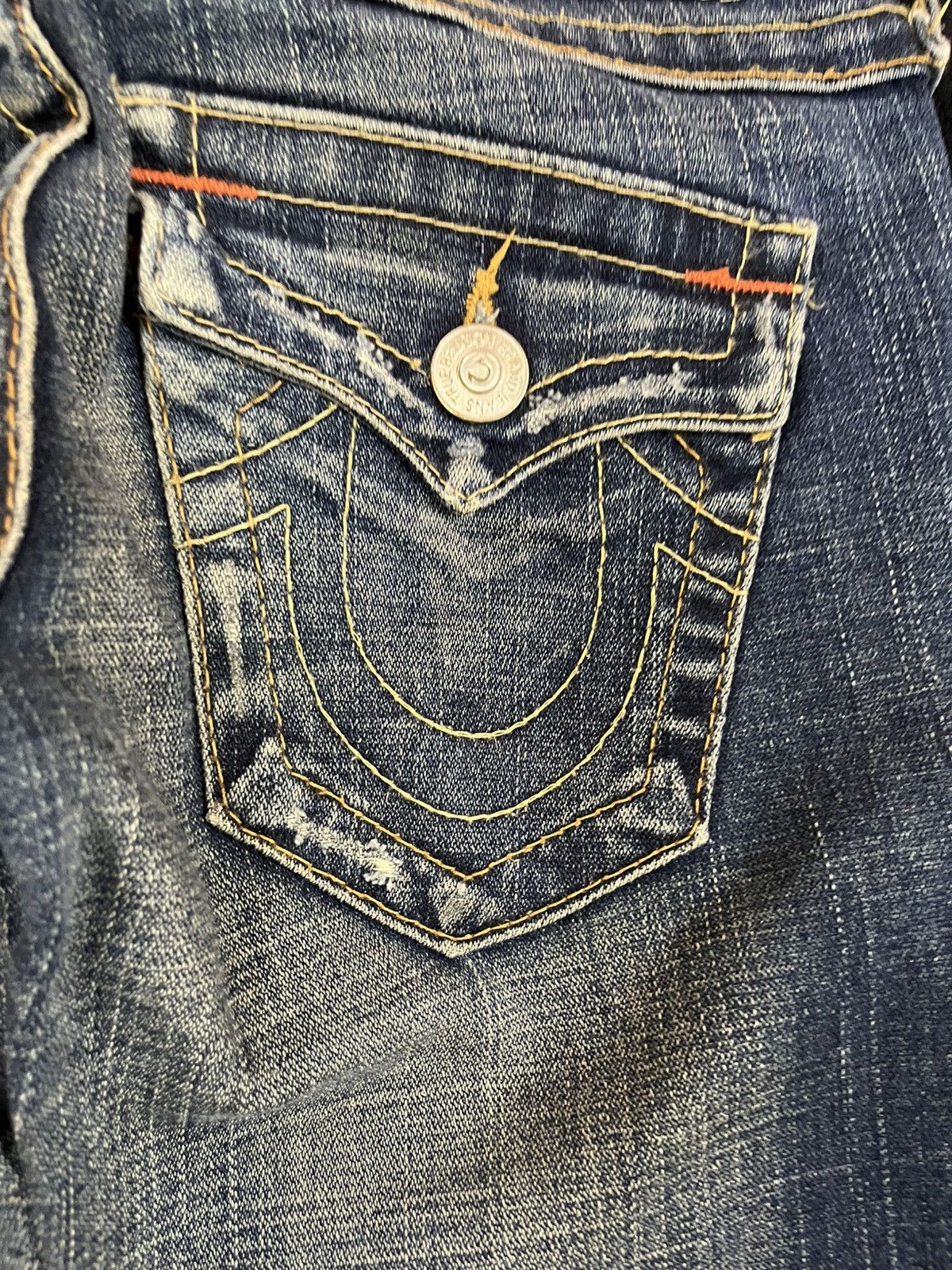 True Religion Vintage True Religion Joey Flare Clawmark Denim Size US 26 / EU 42 - 10 Thumbnail
