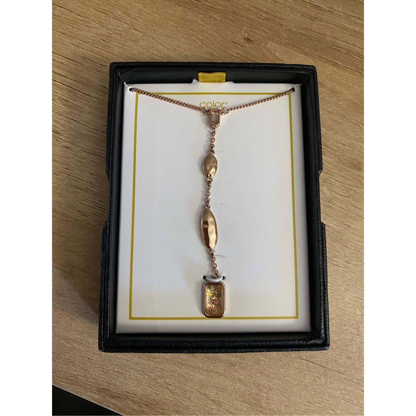 Kolor Color Street NIB Dangle Pendant Necklace in Rose Gold Plated Size ONE SIZE - 2 Thumbnail