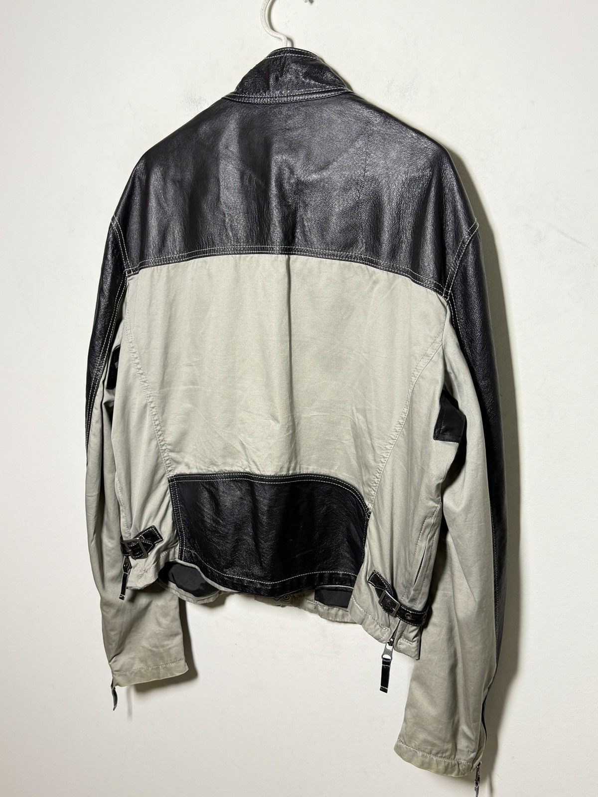 Giorgio Armani Armani y2k Moto Jacket Size US XL / EU 56 / 4 - 9 Thumbnail
