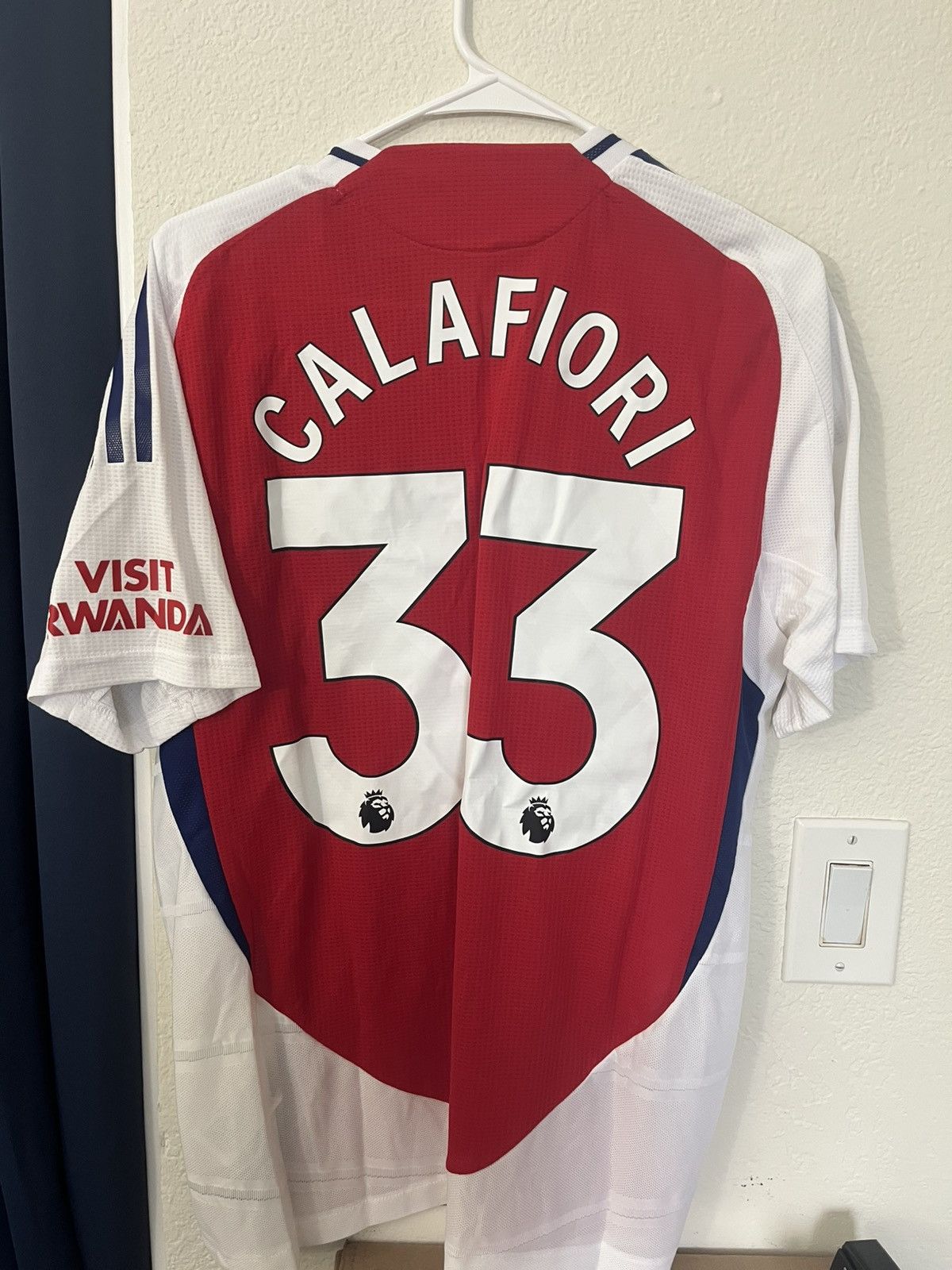 Adidas Adidas Calafiori 2024-25 Arsenal Home Soccer Jersey Large 33 Size US L / EU 52-54 / 3 - 7 Thumbnail