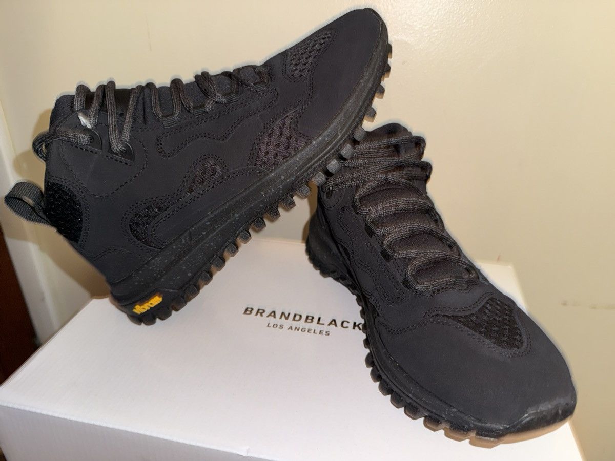 Brandblack Brandblack “Santa Monica” Black Cat mid-top shoes sz 9w/7.5m Size US 9 / IT 39 - 1 Thumbnail