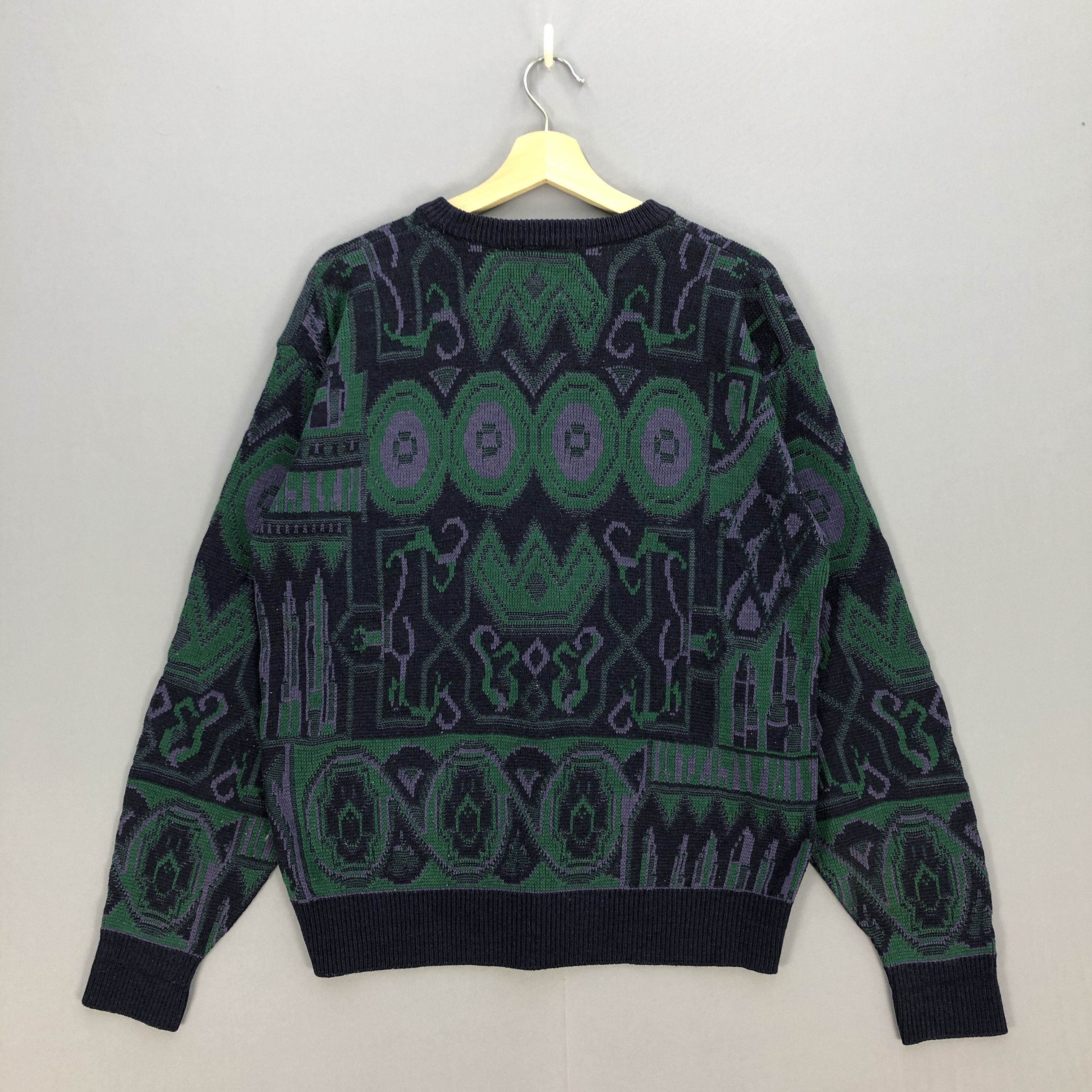 Aran Isles Knitwear Aran Isle Aztec Knitted Sweatshirt Mirror Knit 56789 Size US L / EU 52-54 / 3 - 2 Thumbnail