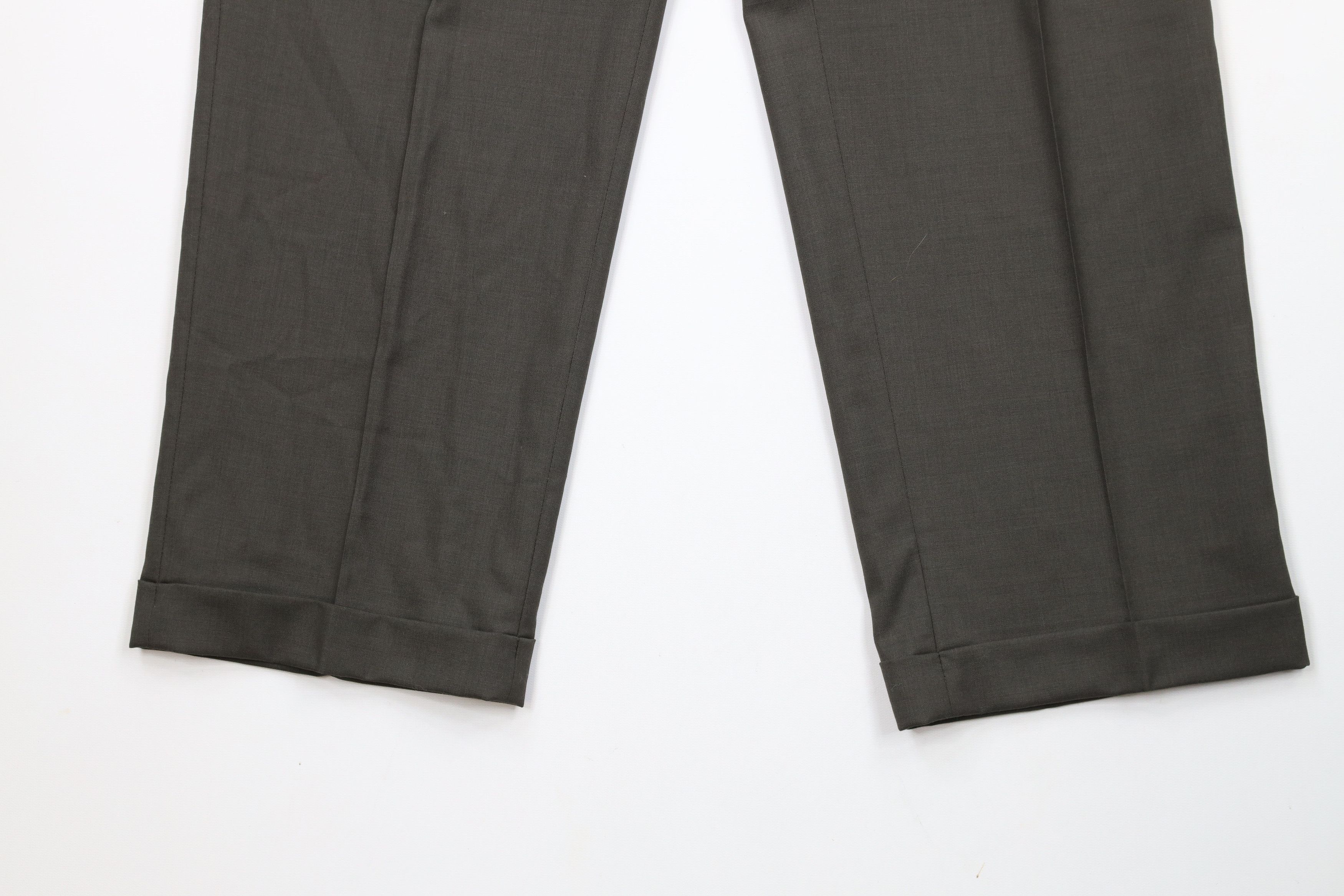 Ralph Lauren × Vintage Vintage 90s Ralph Lauren Cuffed Wide Leg Chino Pants Green Size US 34 / EU 50 - 4 Thumbnail
