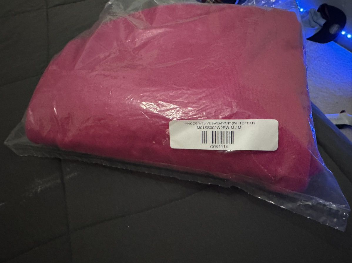 Sp5der Sp5der Pink Legacy Sweatpants - Size Medium Size US 32 / EU 48 - 14 Thumbnail