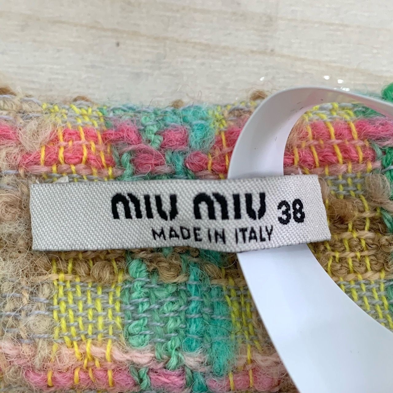 Miu Miu Miu Miu Colorful Plaid Tweed Wool-Blend Pleated Shorts Made Size 38" / US 16 / IT 52 - 5 Thumbnail