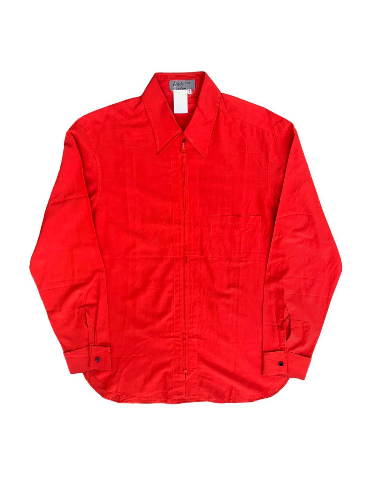 Y's 💥Vintage Yohji Yamamoto Pour Homme Zipper LS Shirt Size US L / EU 52-54 / 3 - 1 Thumbnail