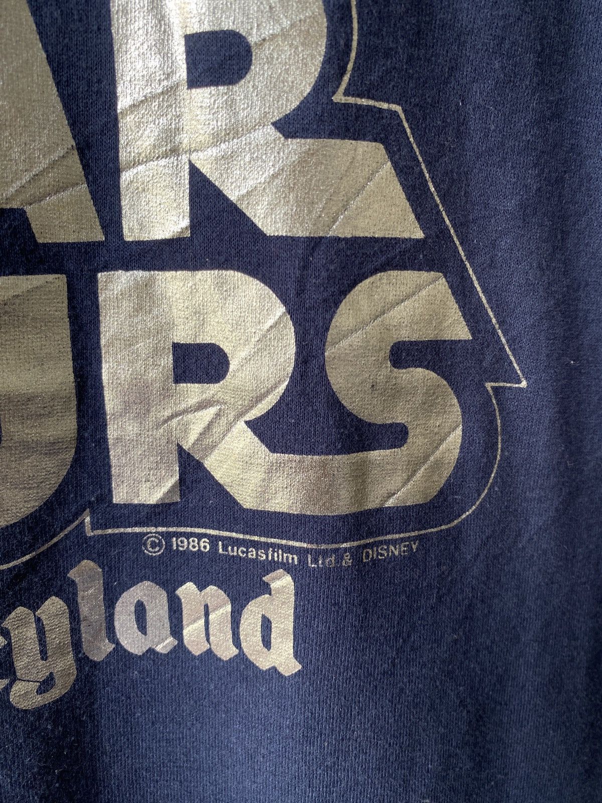 Disney × Star Wars × Vintage 1980s - Star Tours Disneyland Lucas Film T Shirt Size US M / EU 48-50 / 2 - 6 Thumbnail