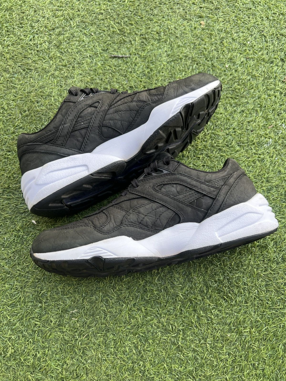 Puma 🦧Bape x Puma R698 Black 358845-01 Size US 9 / EU 42 - 3 Thumbnail