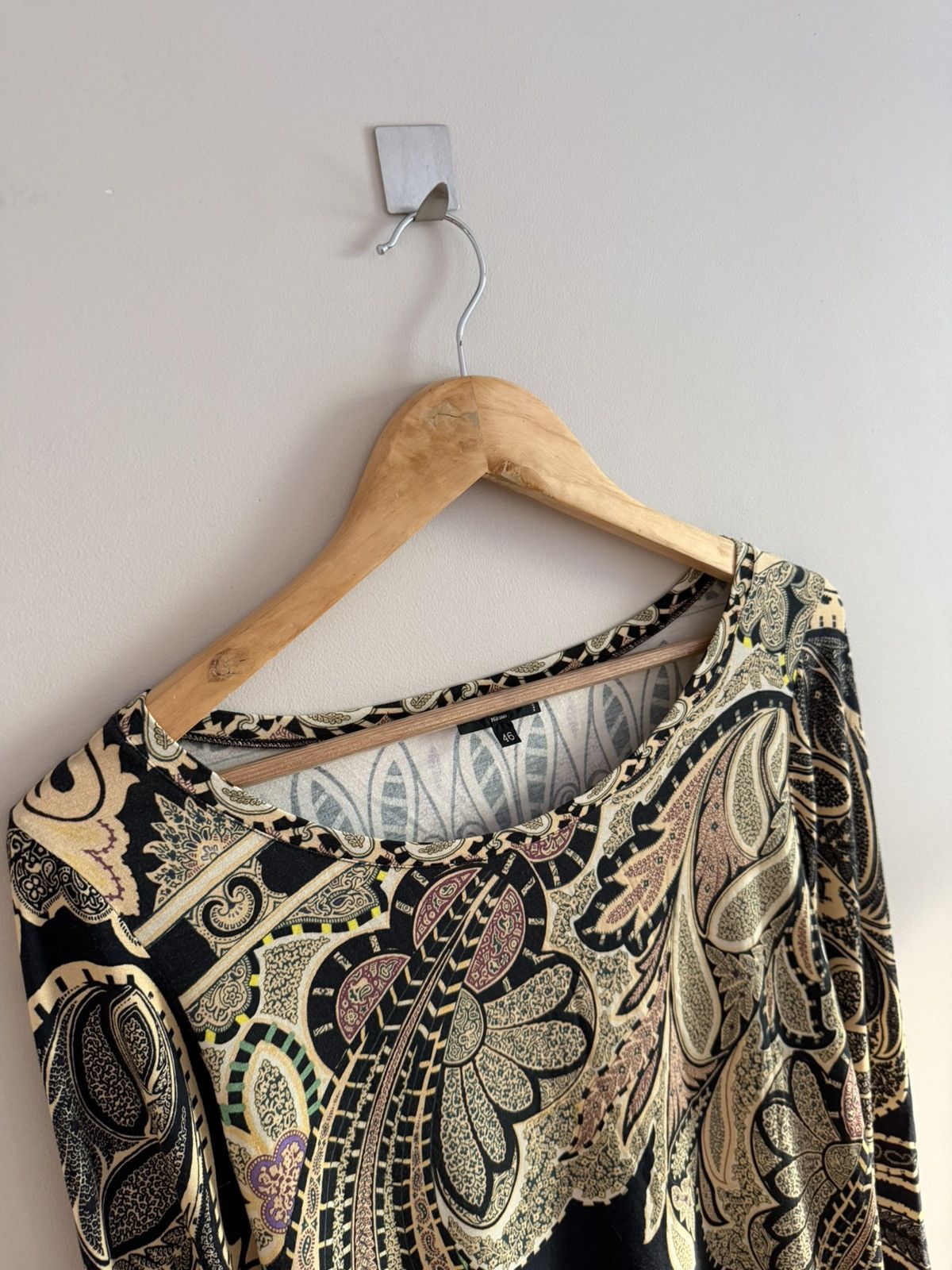 Etro Etro Paisley Print Long Sleeve Top Made in Italy Size L / US 10 / IT 46 - 2 Thumbnail