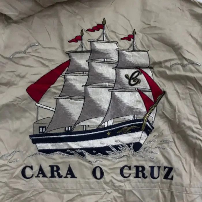 Vintage Vtg 90 CARA O CRUZ Sailing Cruise Windbreaker Jacket Sweater Size L / US 10 / IT 46 - 9 Thumbnail