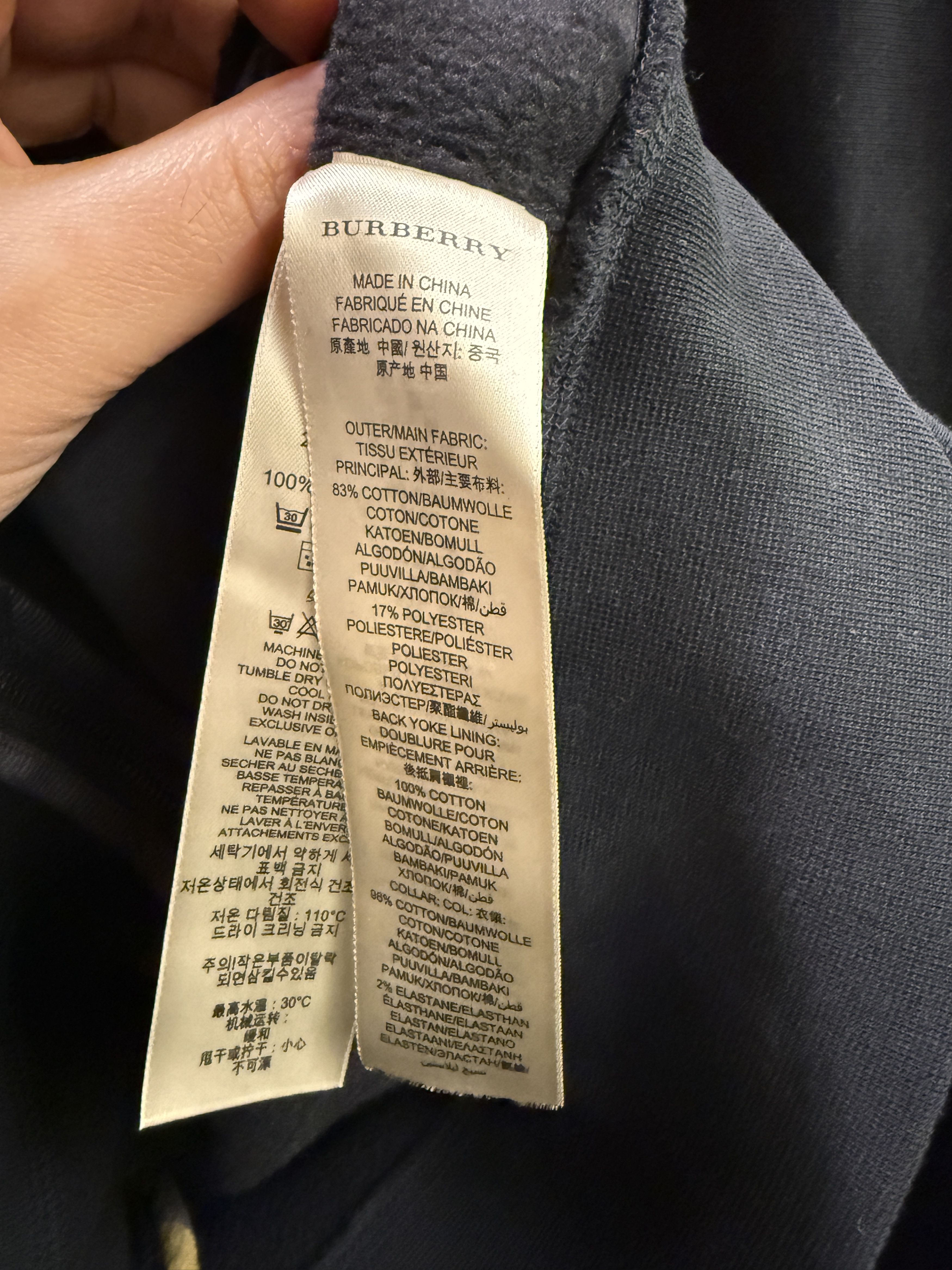 Burberry Burberry Black Full Zip Sweatshirt Size XL Size US XL / EU 56 / 4 - 5 Thumbnail