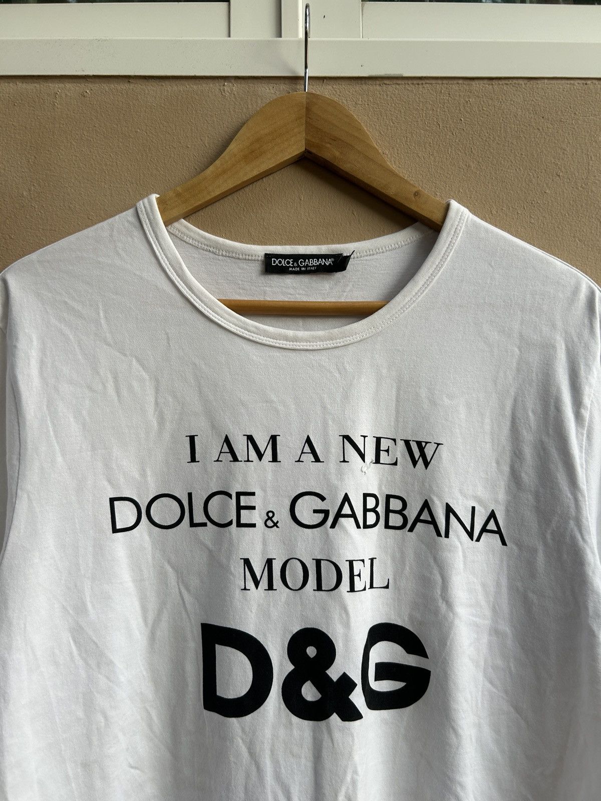 Japanese Brand DOLCE & GABBANA I AM NEW MODEL DOLCE & GABBANA Tshirt White Size US S / EU 44-46 / 1 - 3 Thumbnail