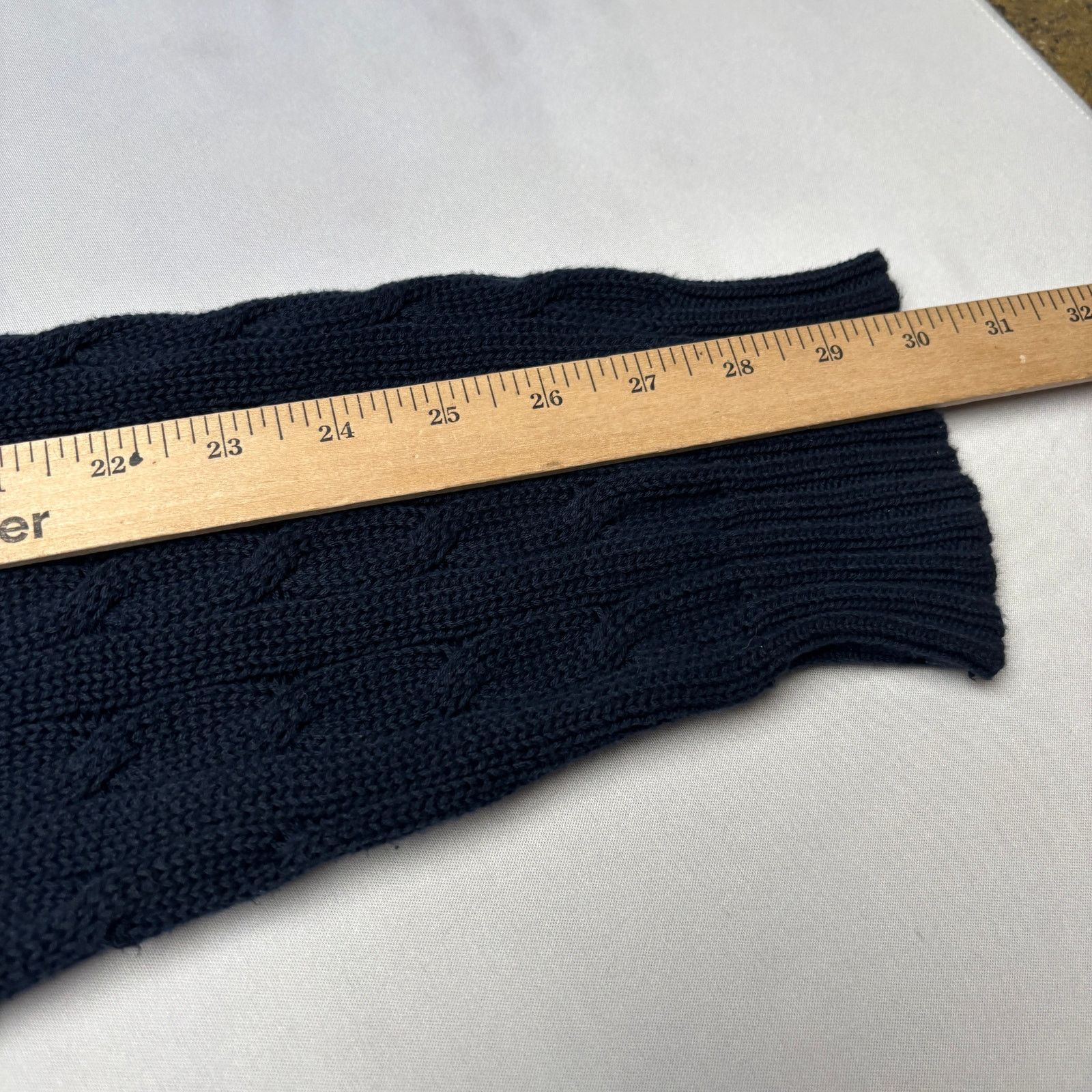 Polo Ralph Lauren × Vintage Vintage 90s Polo Ralph Lauren Cable Knit V Neck Sweater 2XL Size US XXL / EU 58 / 5 - 7 Thumbnail